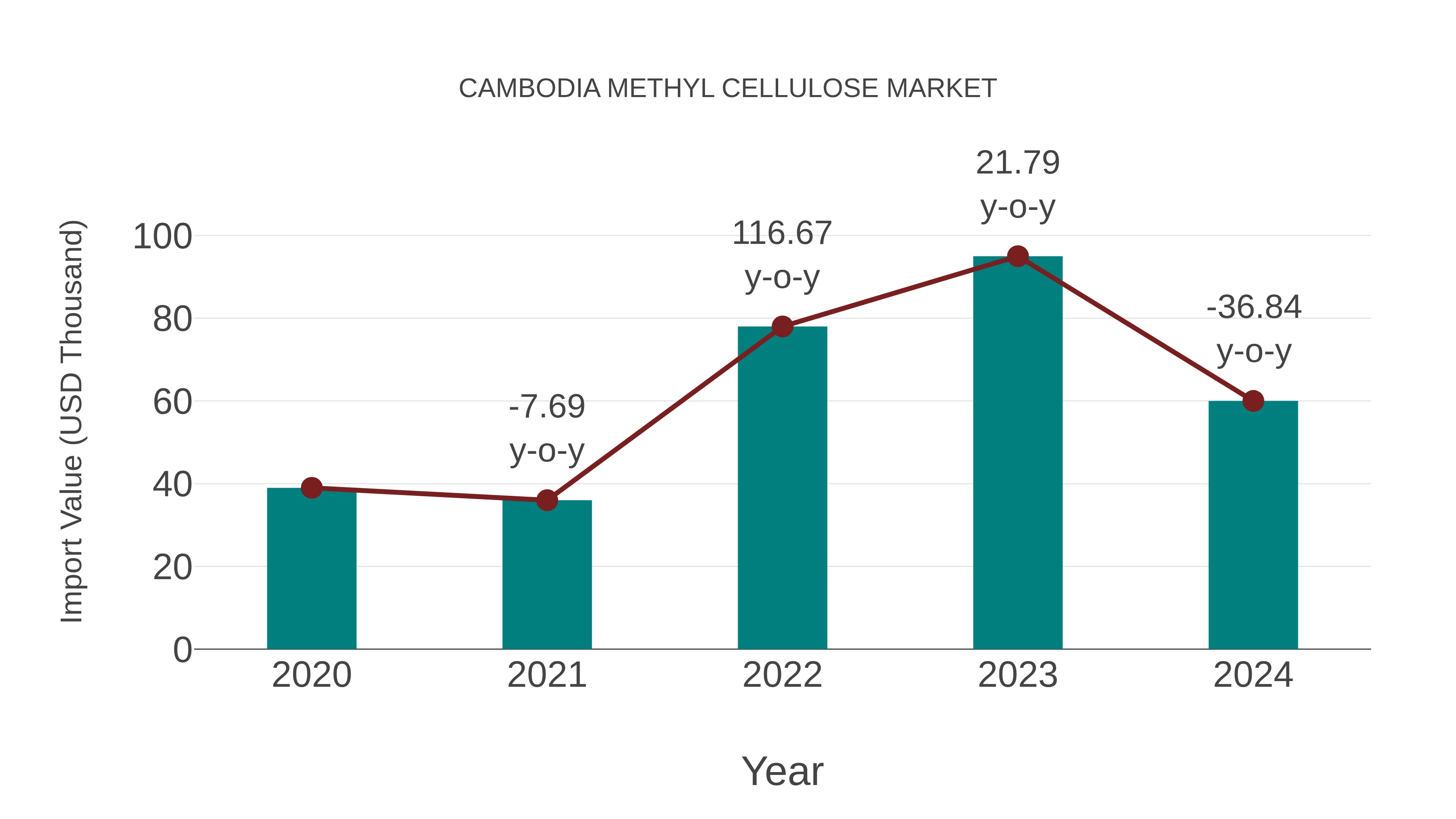 Cambodia Methyl Cellulose Market: Import Trend Analysis