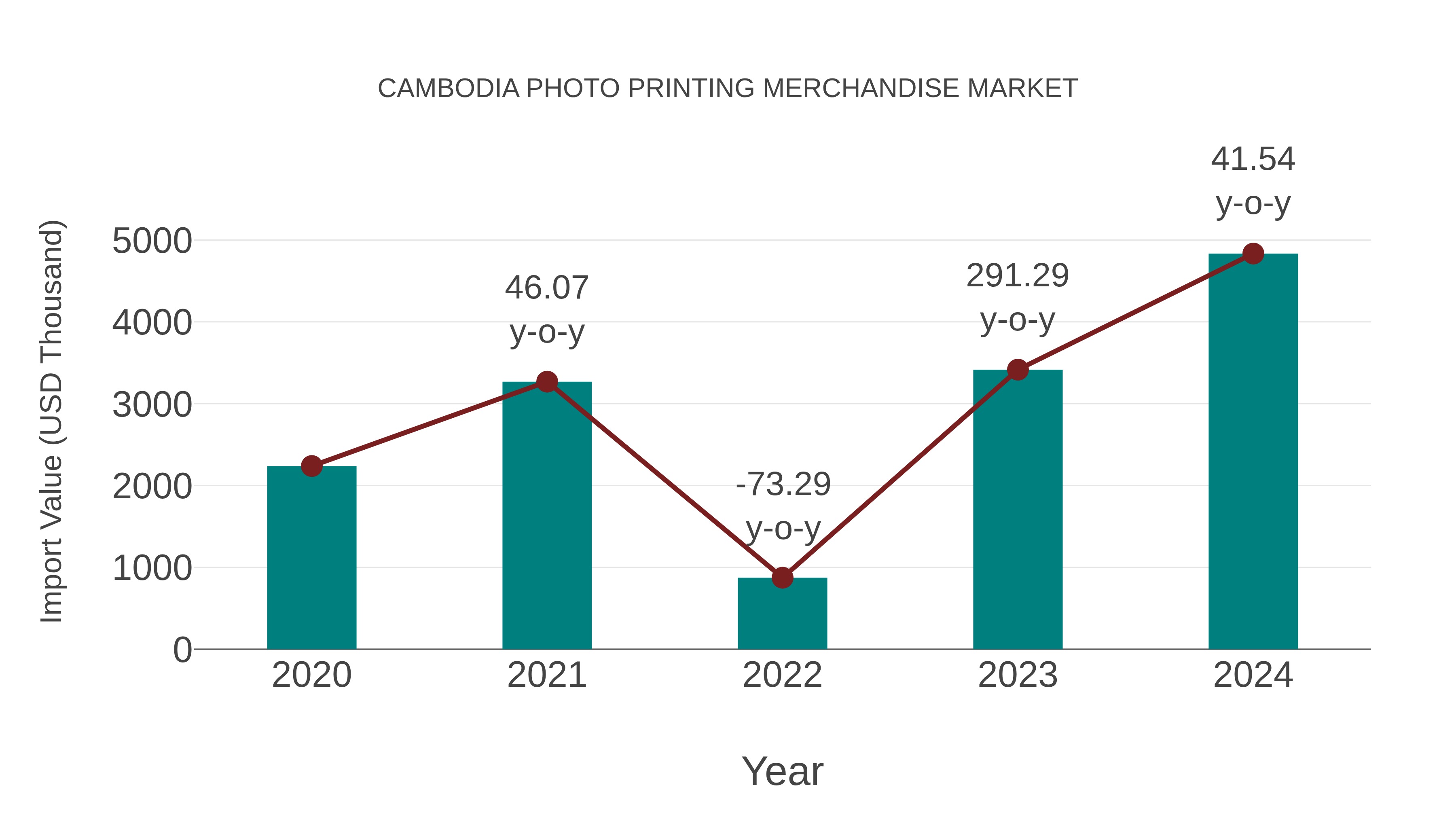Cambodia Photo Printing Merchandise Market: Import Trend Analysis