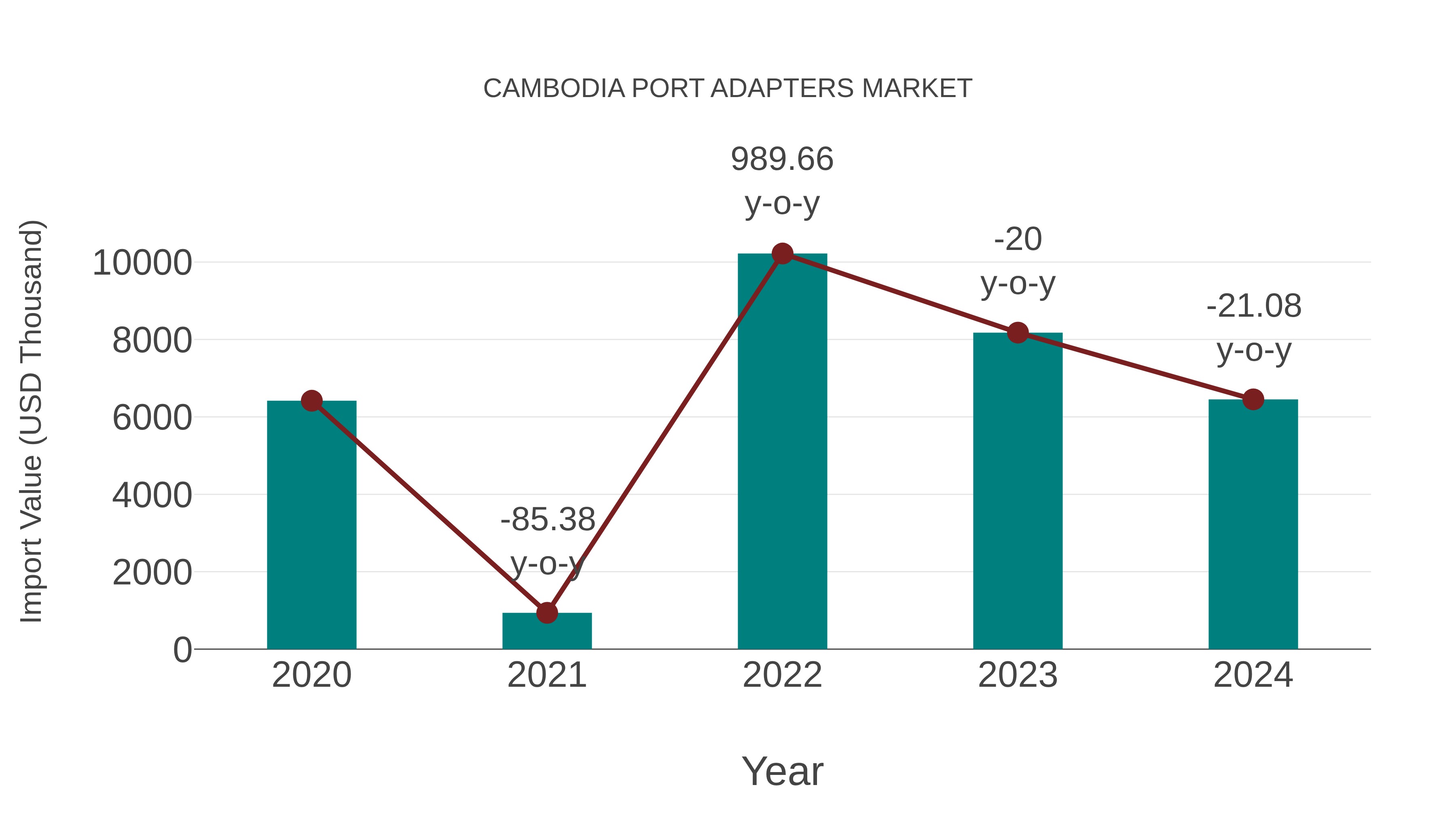  Cambodia Port Adapters Market: Import Trend Analysis