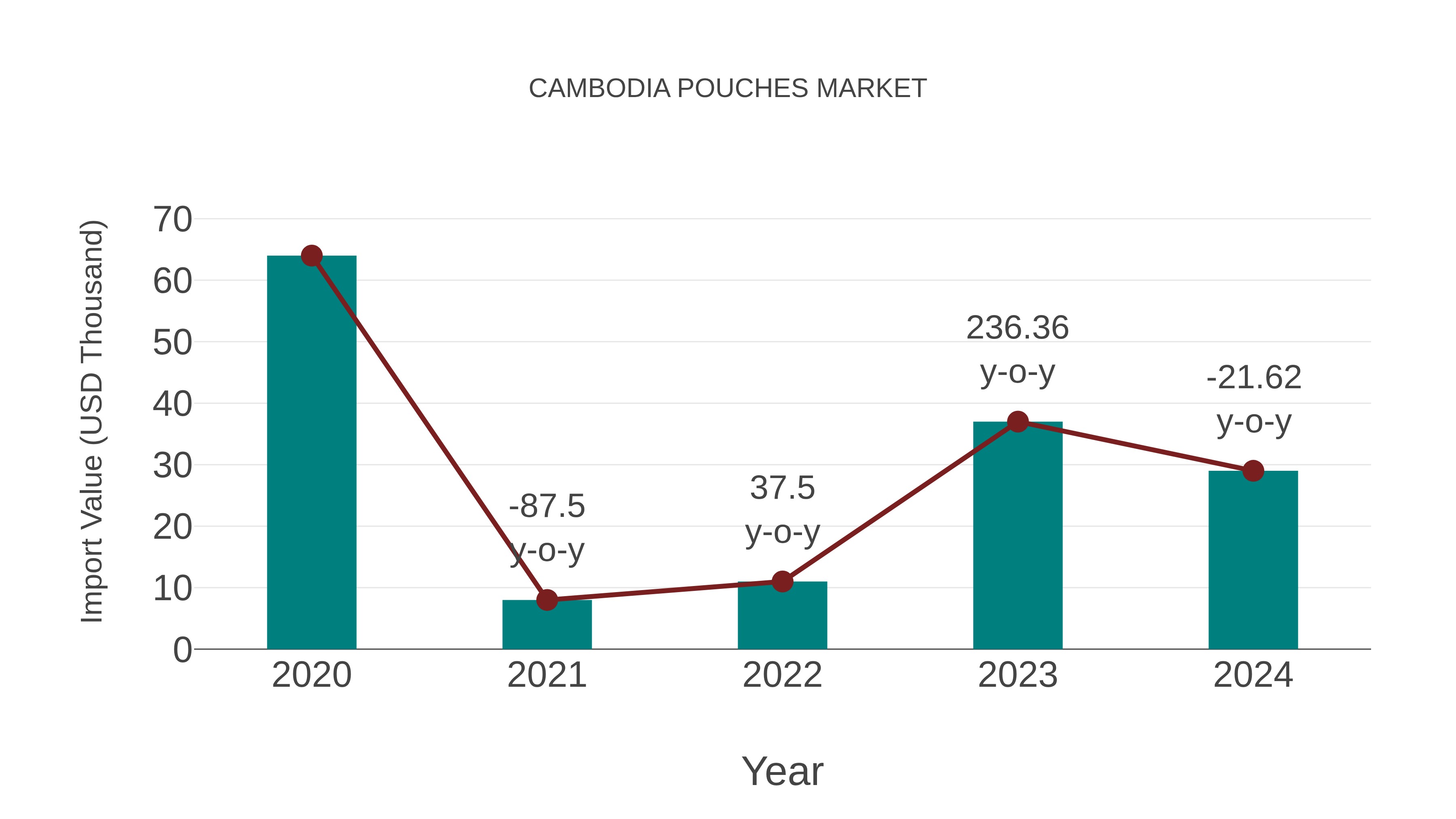  Cambodia Pouches Market: Import Trend Analysis