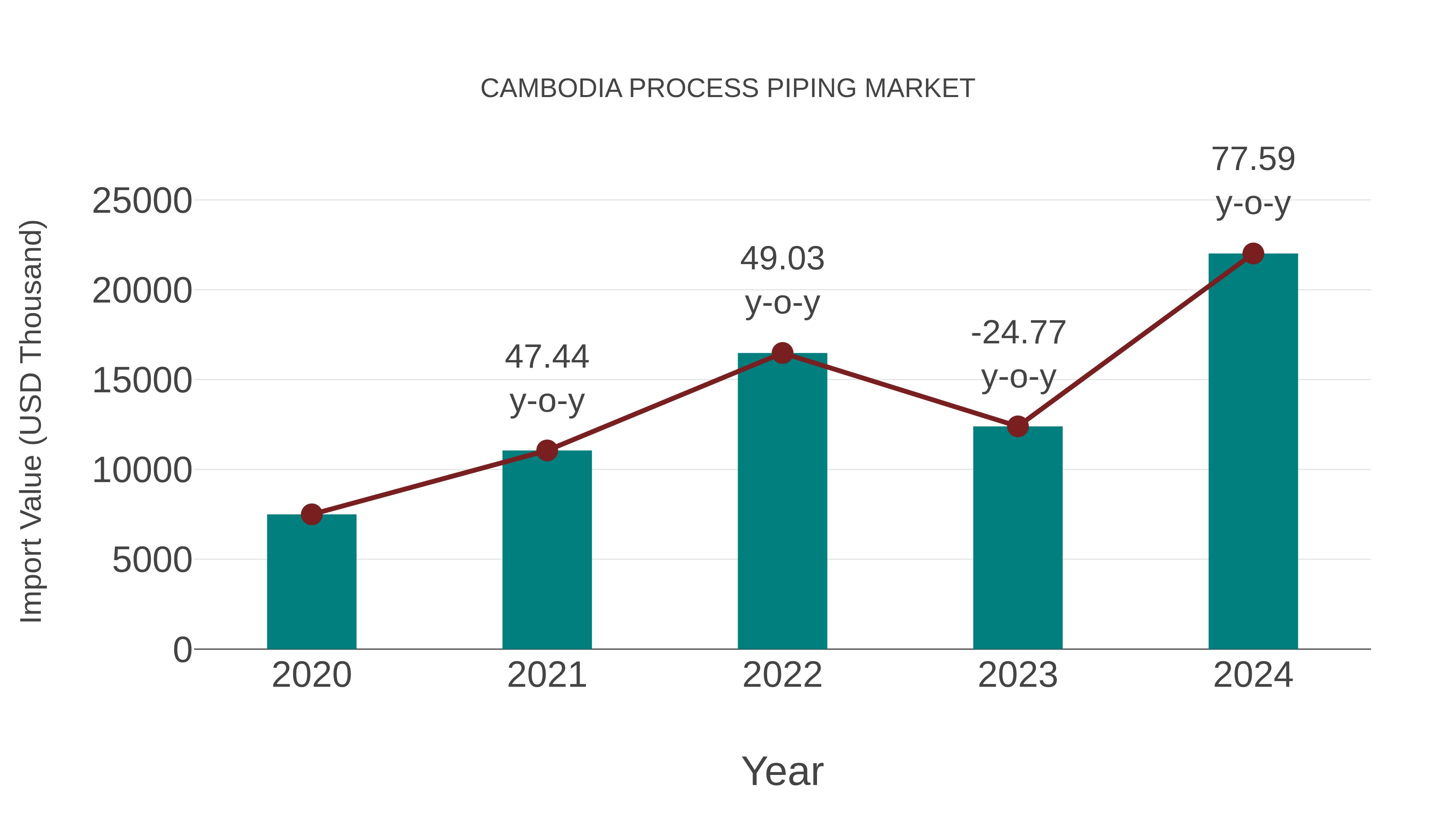  Cambodia Process Piping Market: Import Trend Analysis