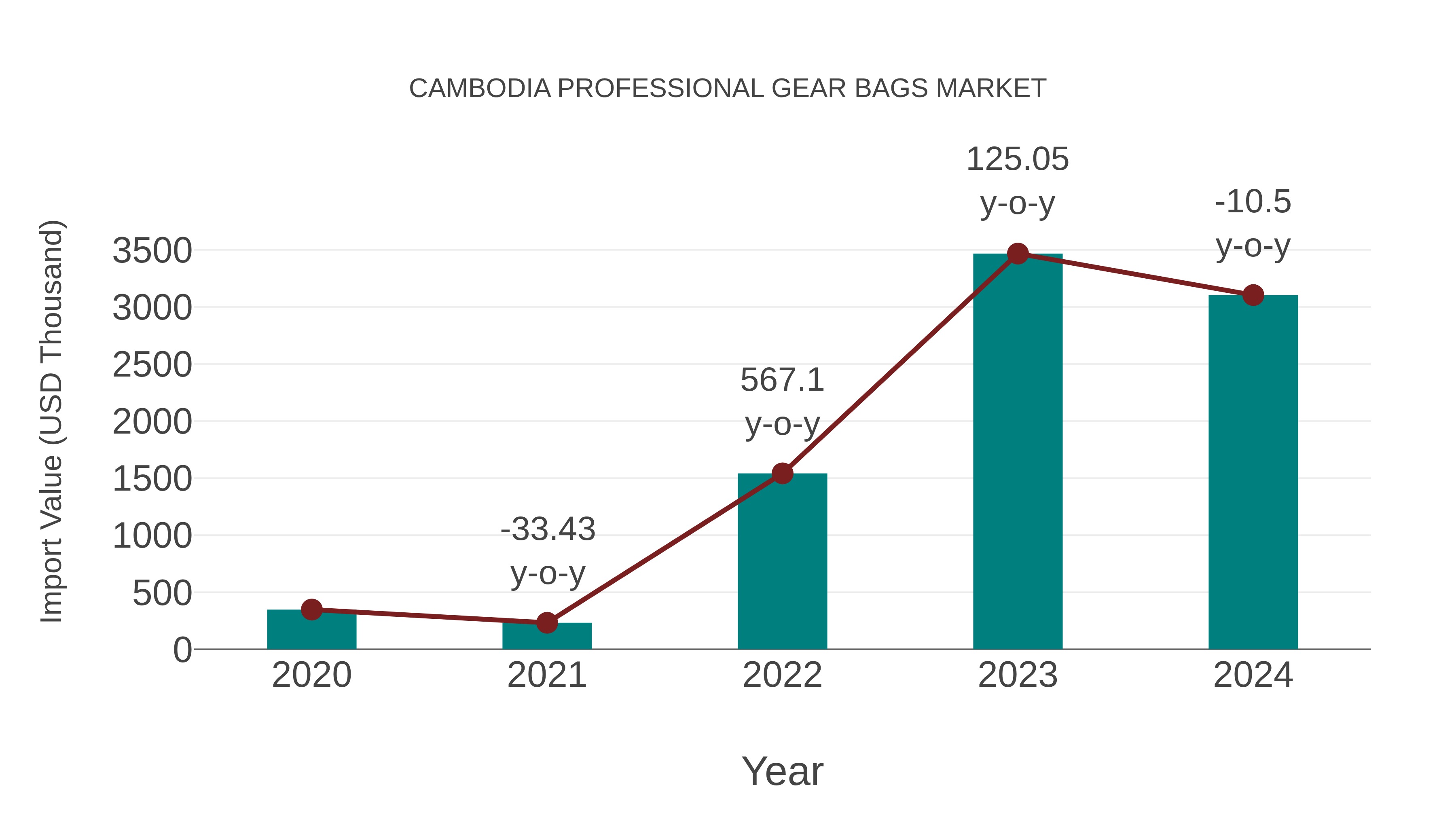  Cambodia Professional Gear Bags Market: Import Trend Analysis