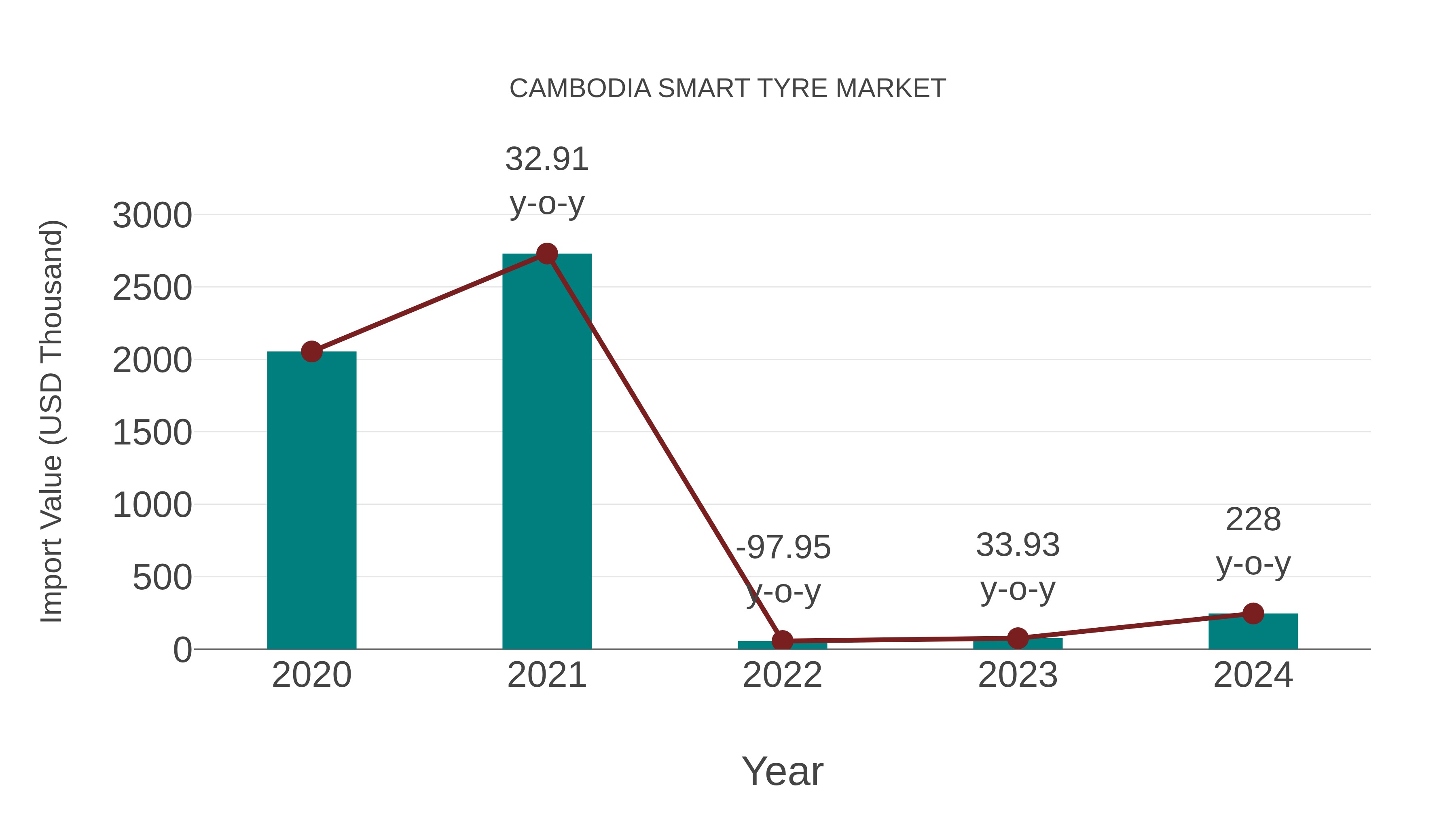  Cambodia Smart Tyre Market: Import Trend Analysis