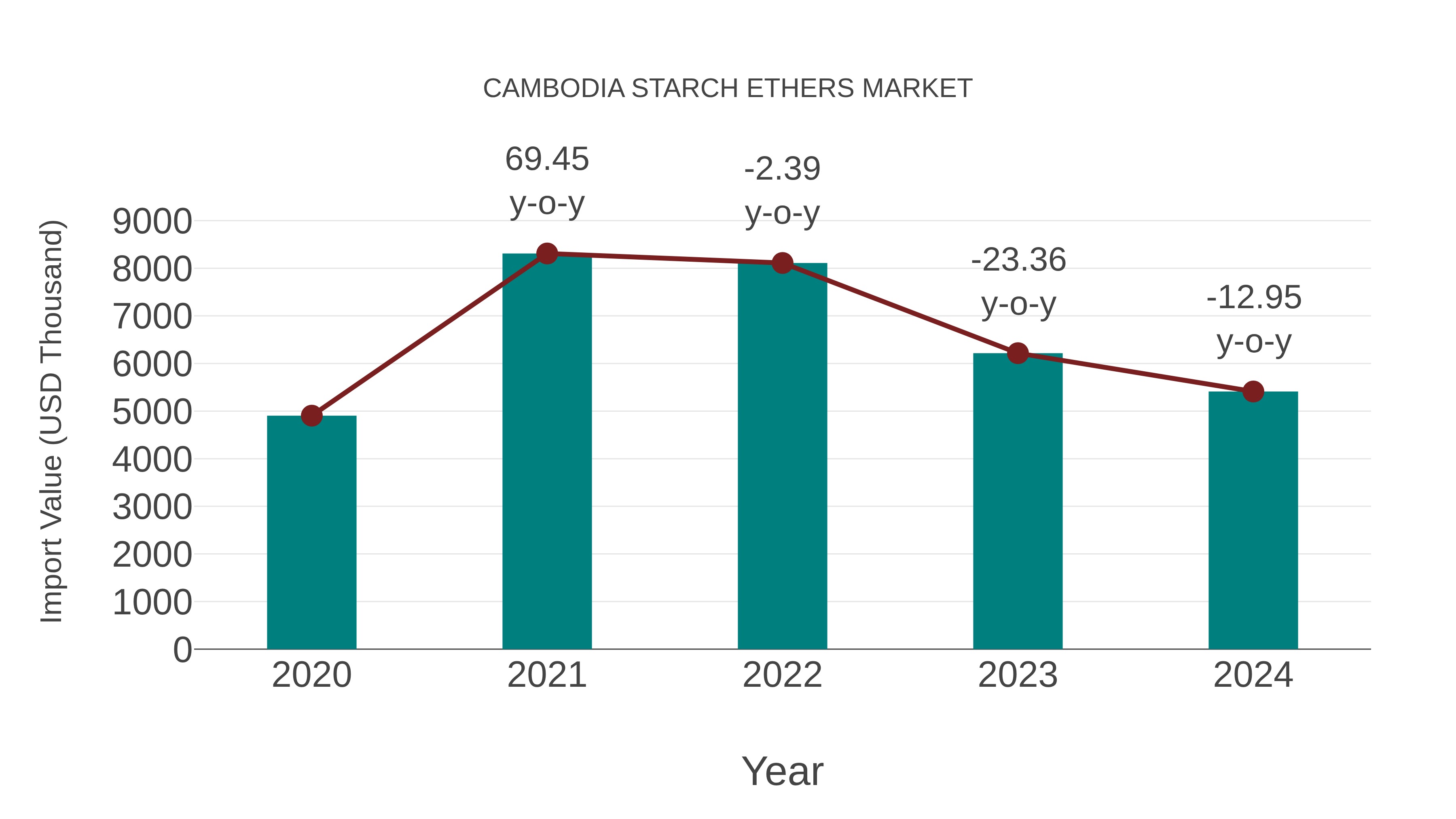  Cambodia Starch Ethers Market: Import Trend Analysis