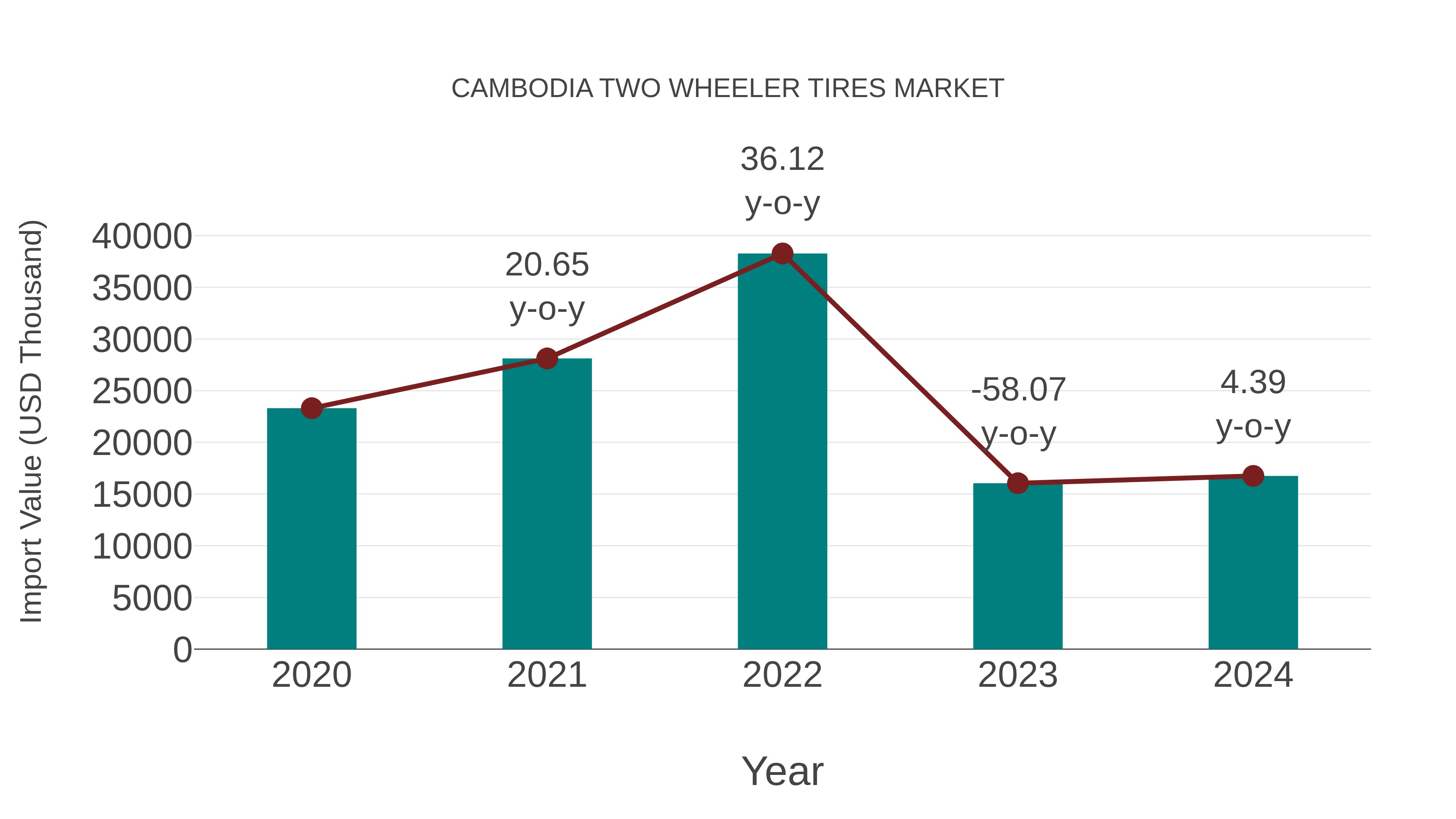  Cambodia Two Wheeler Tires Market: Import Trend Analysis