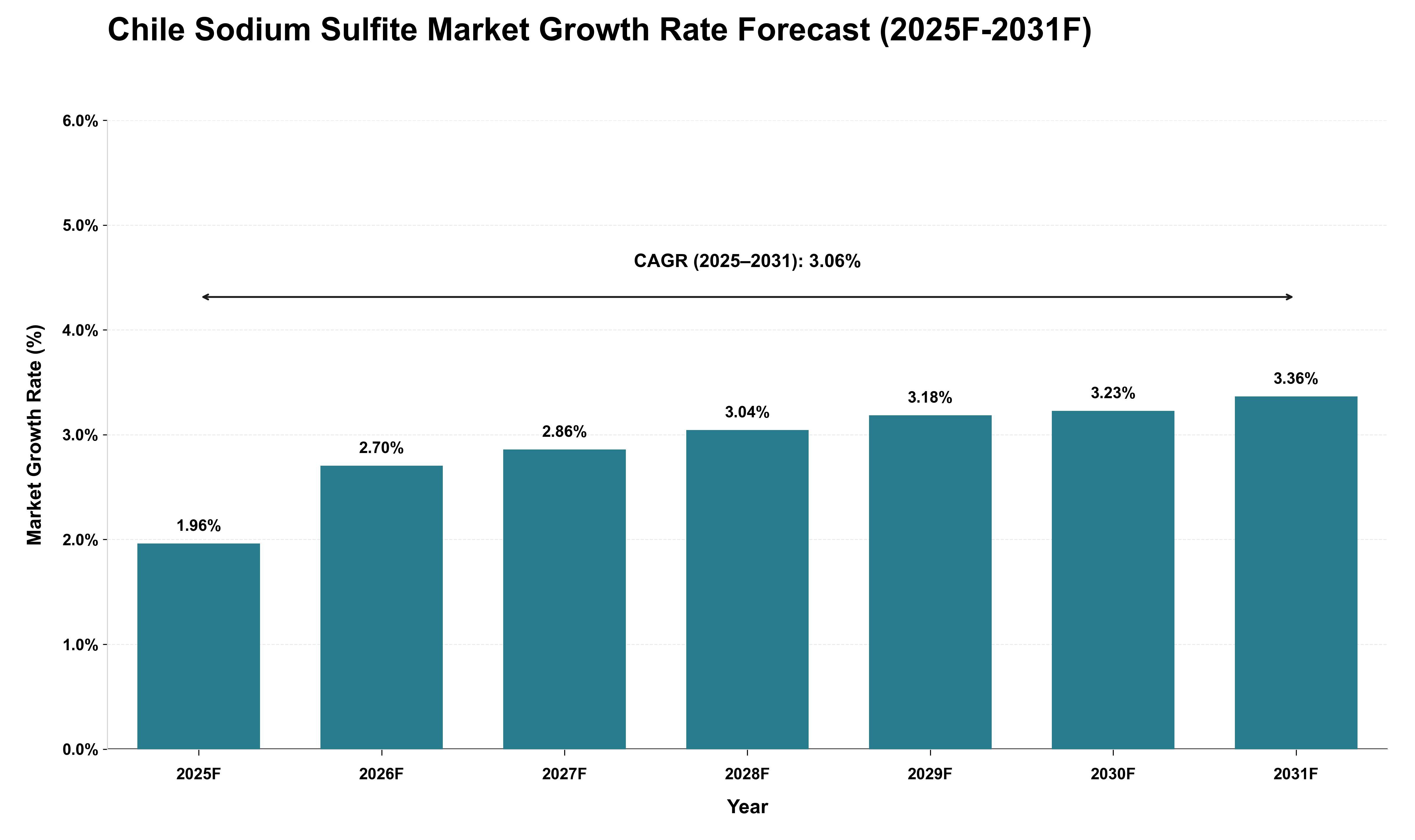 Chile Sodium Sulfite Market Growth Rate Analysis (2025 - 2031)