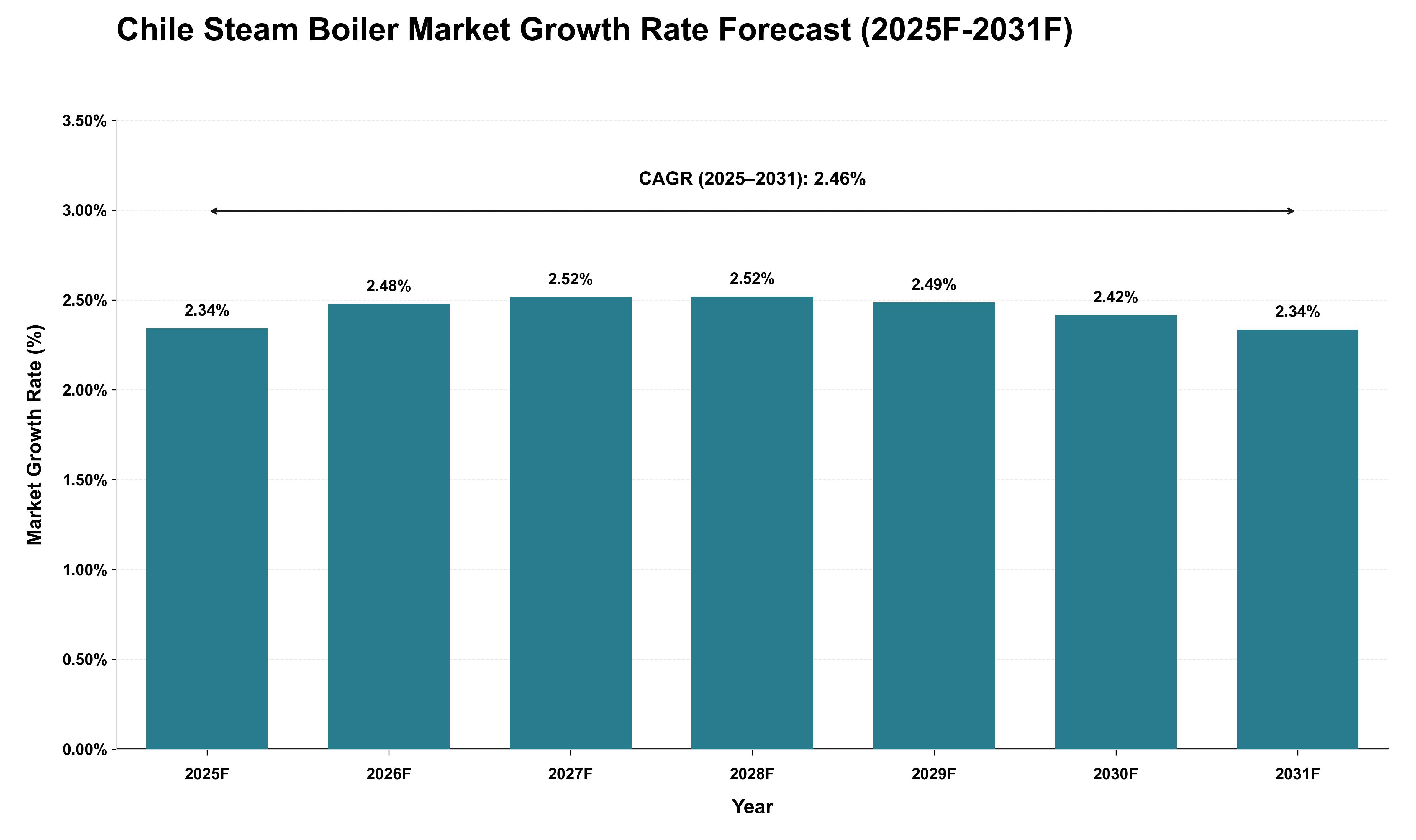 Chile Steam Boiler Market Growth Rate Analysis (2025 - 2031)