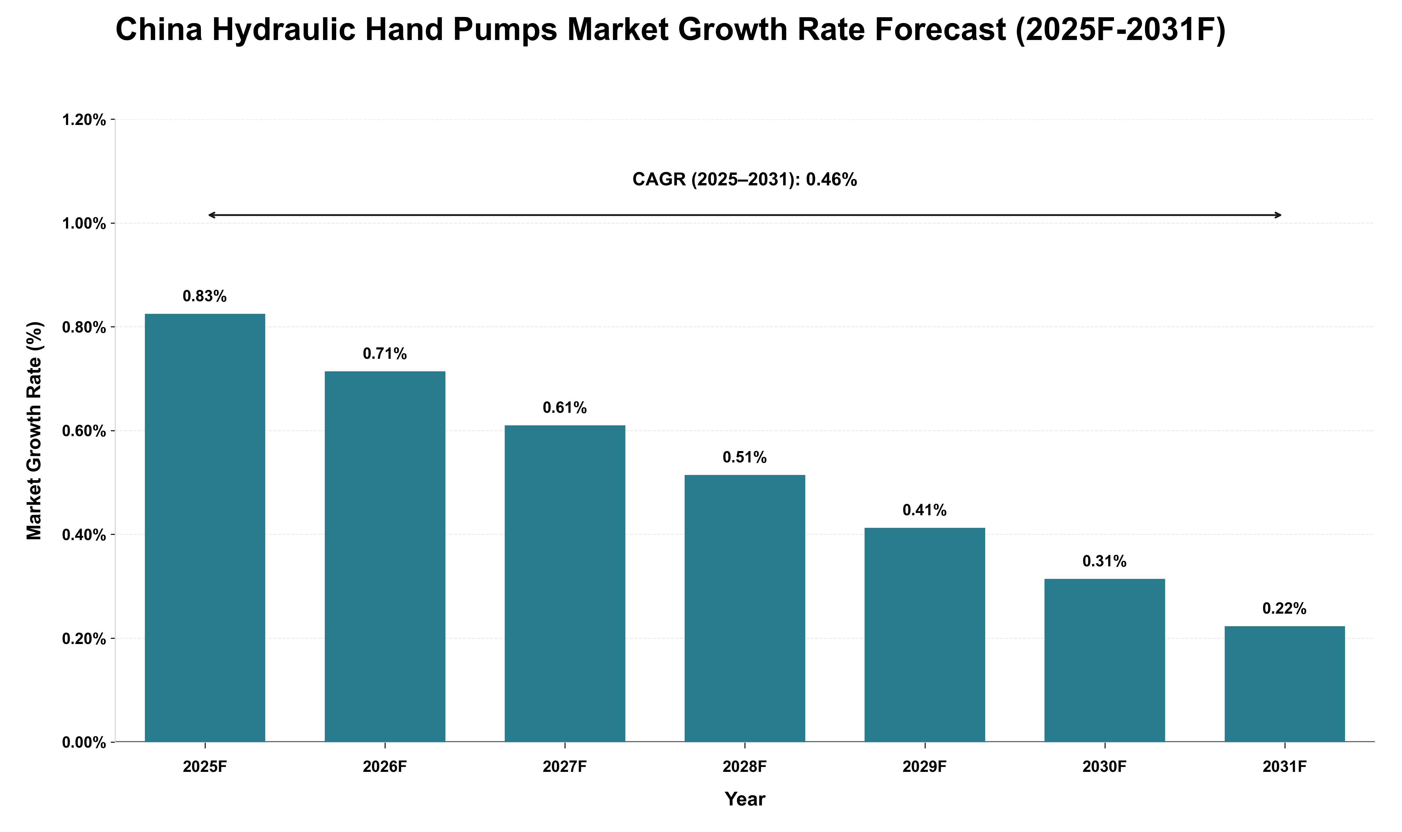 China Hydraulic Hand Pumps Market Growth Rate Analysis (2025 - 2031)