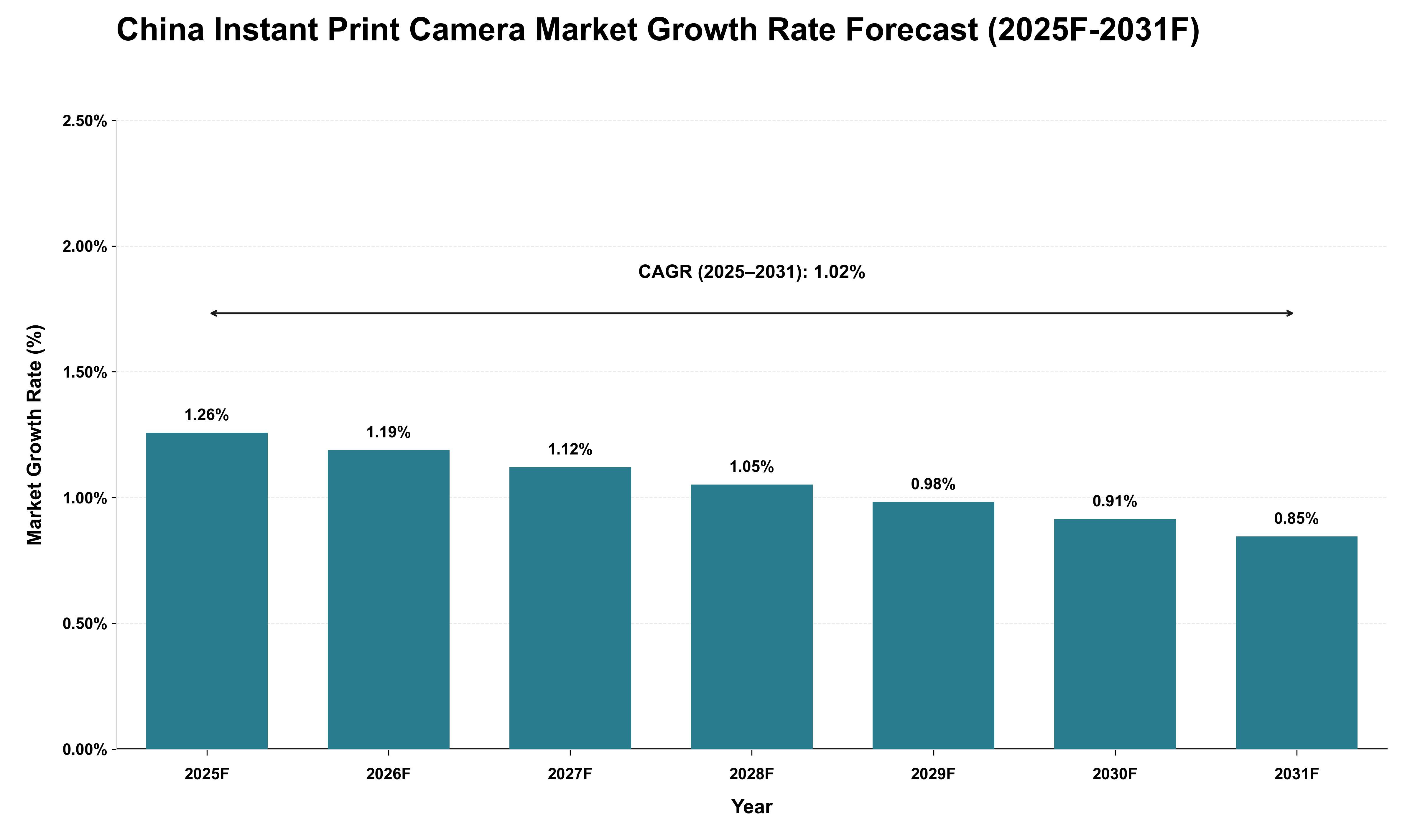 China Instant Print Camera Market Growth Rate Analysis (2025 - 2031)
