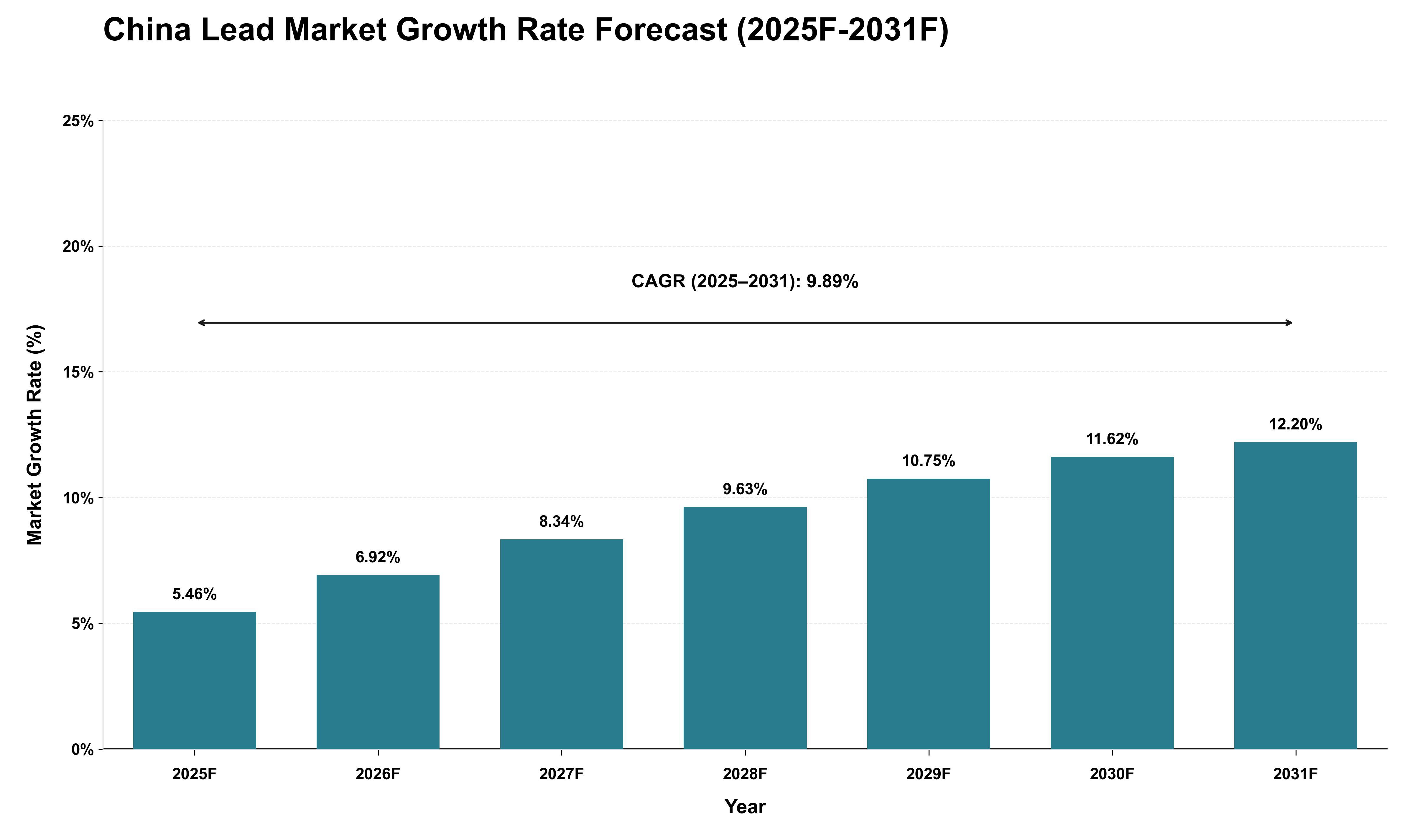 China Lead Market Growth Rate Analysis (2025 - 2031)
