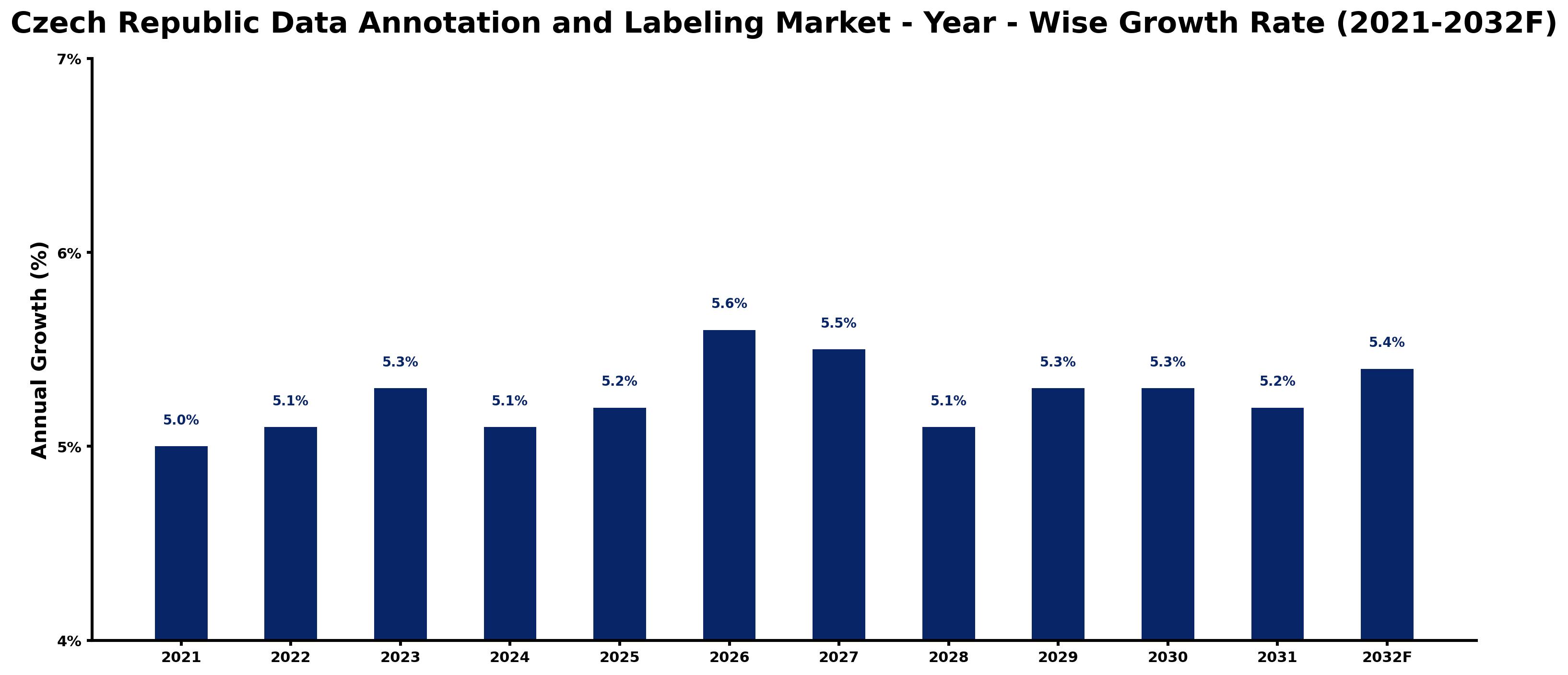 Czech Republic Data Annotation and Labeling Market Year-wise Growth Rate and Key Drivers