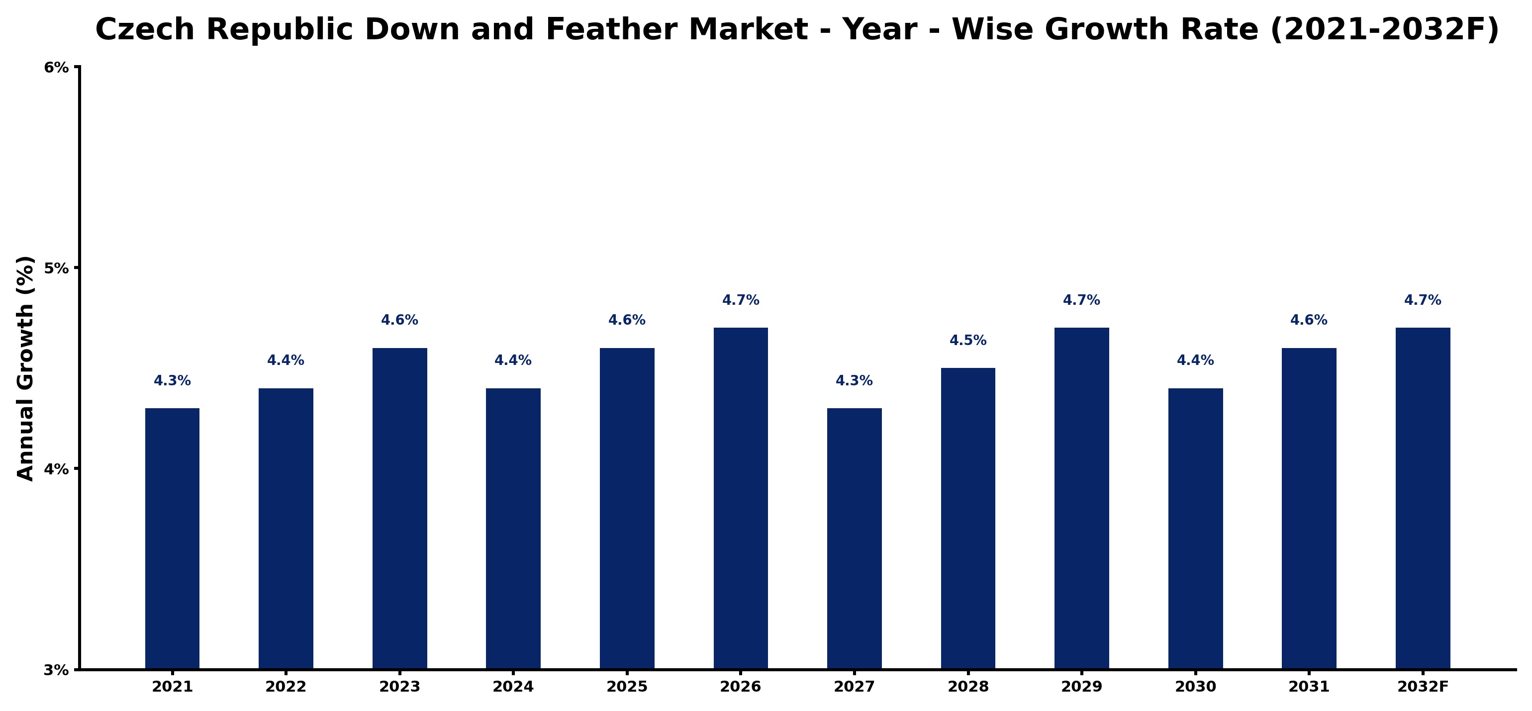 Czech Republic Down and Feather Market Year-wise Growth Rate and Key Drivers