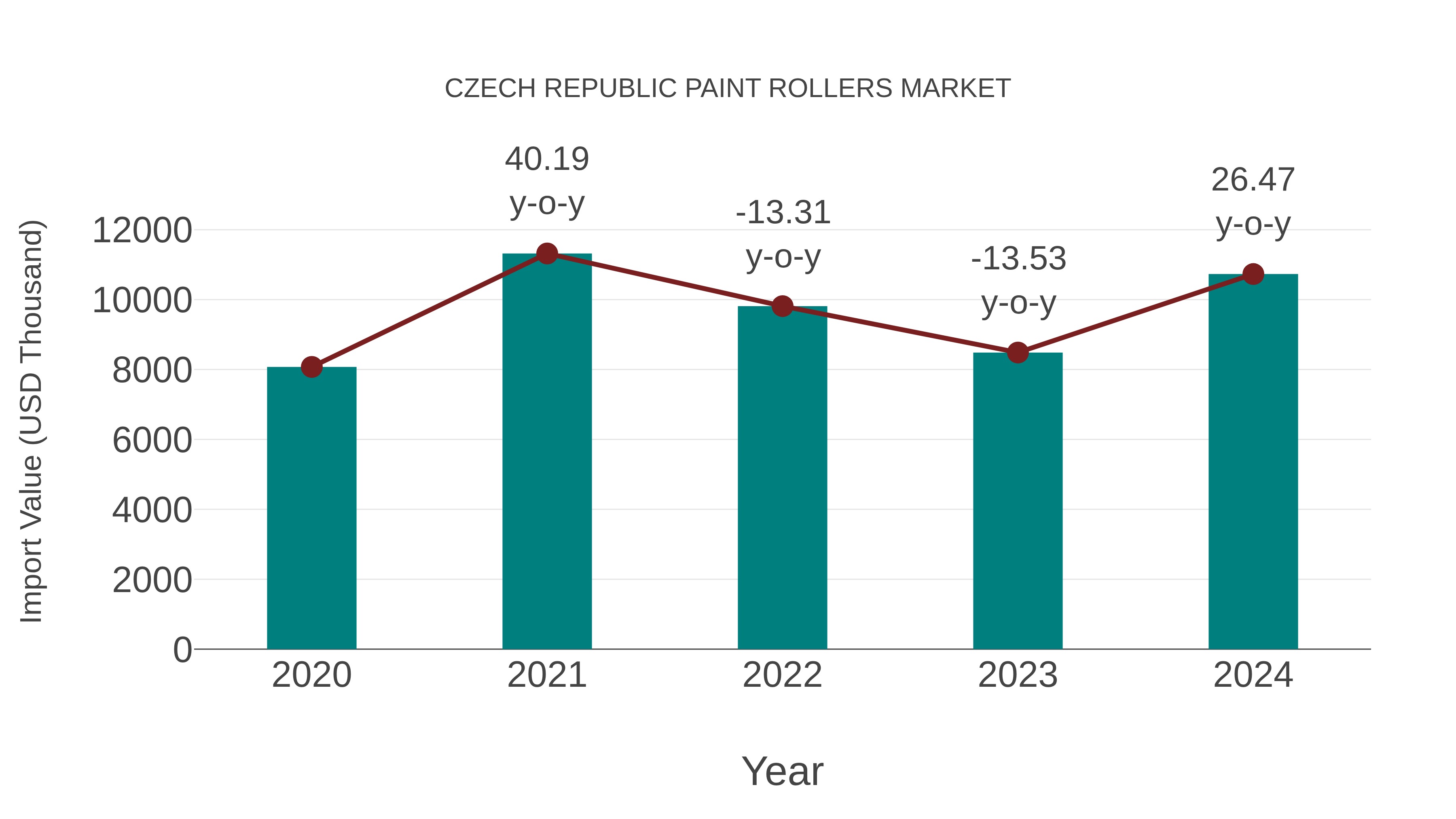  Czech Republic Paint Rollers Market: Import Trend Analysis