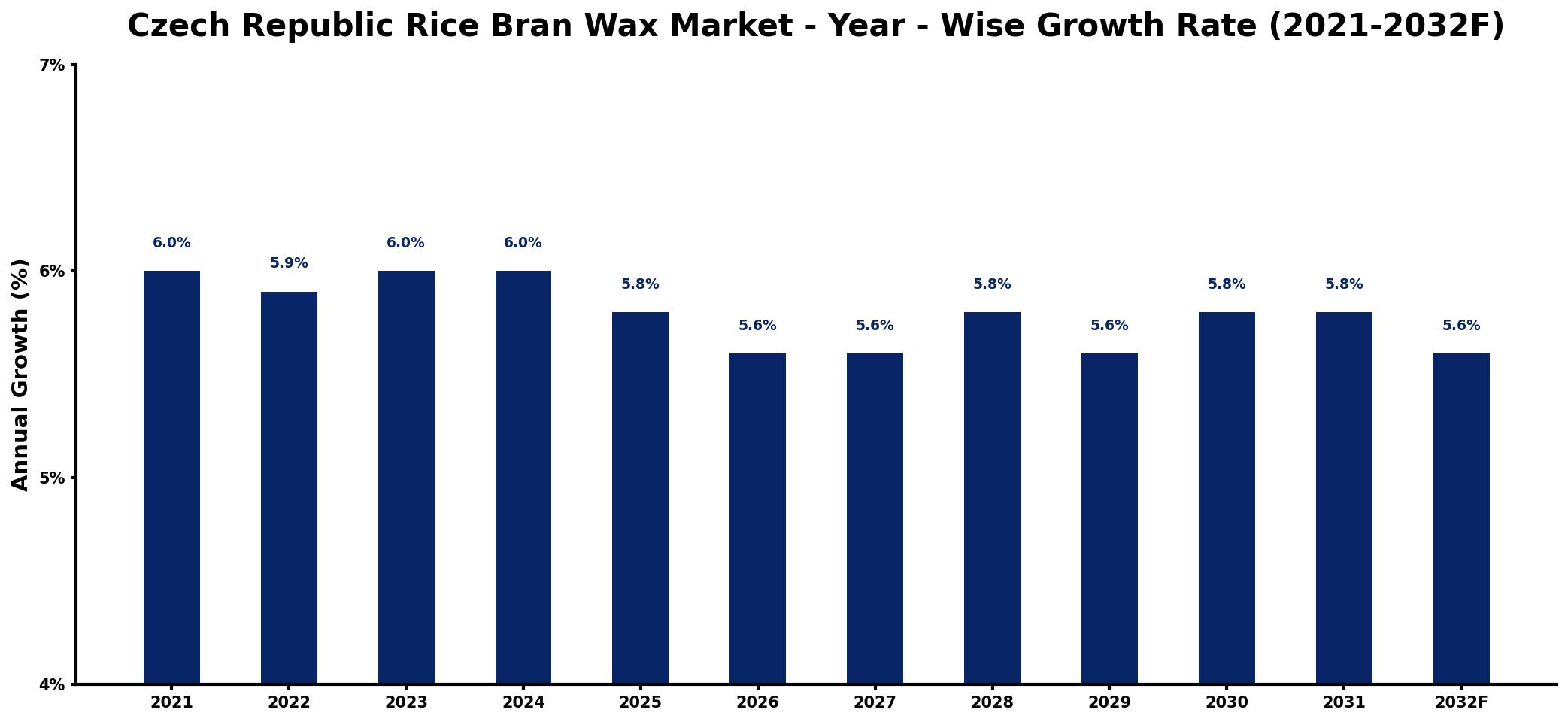 Czech Republic Rice Bran Wax Market Year-wise Growth Rate and Key Drivers