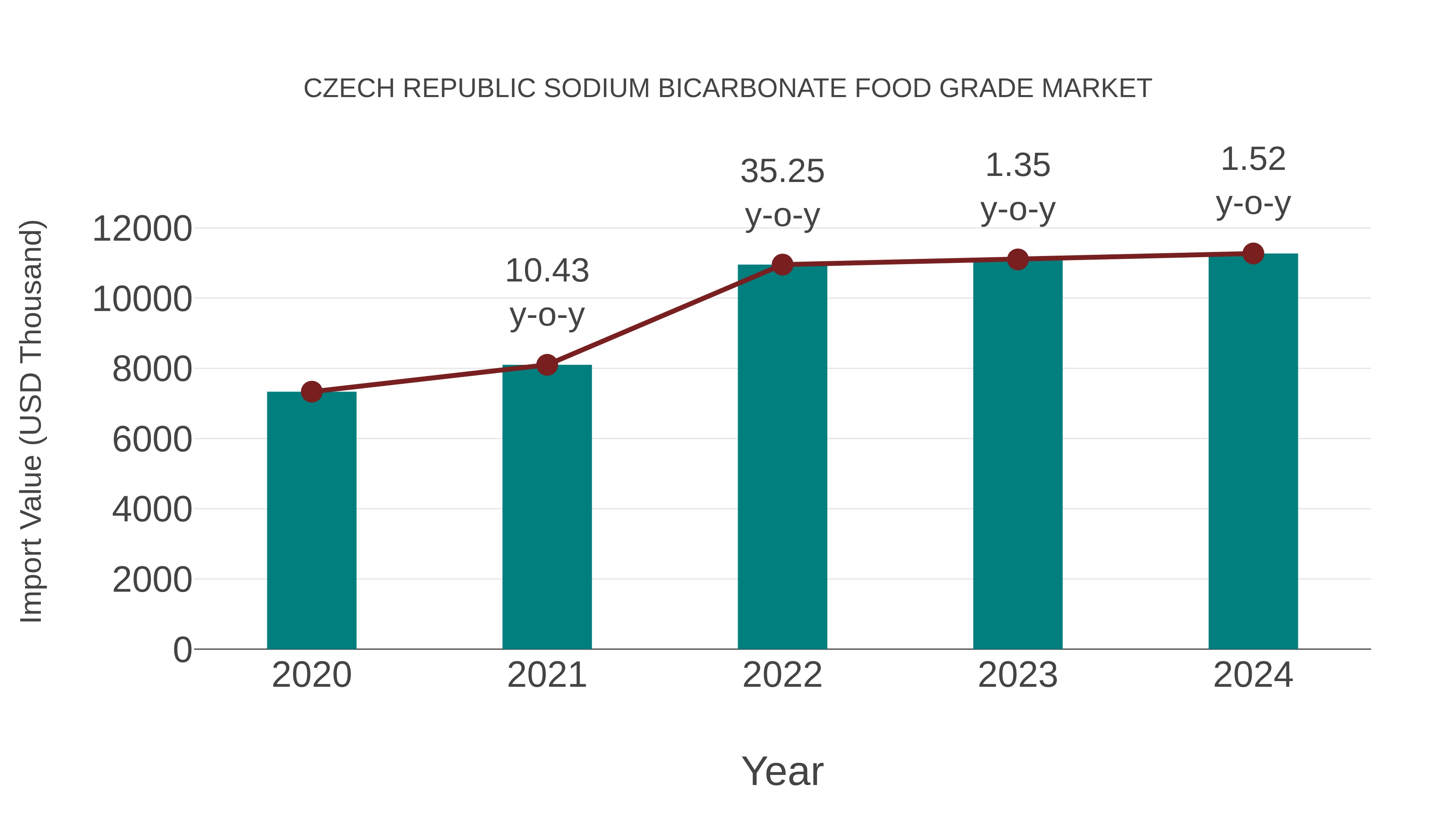 Czech Republic Sodium Bicarbonate Food Grade Market: Import Trend Analysis