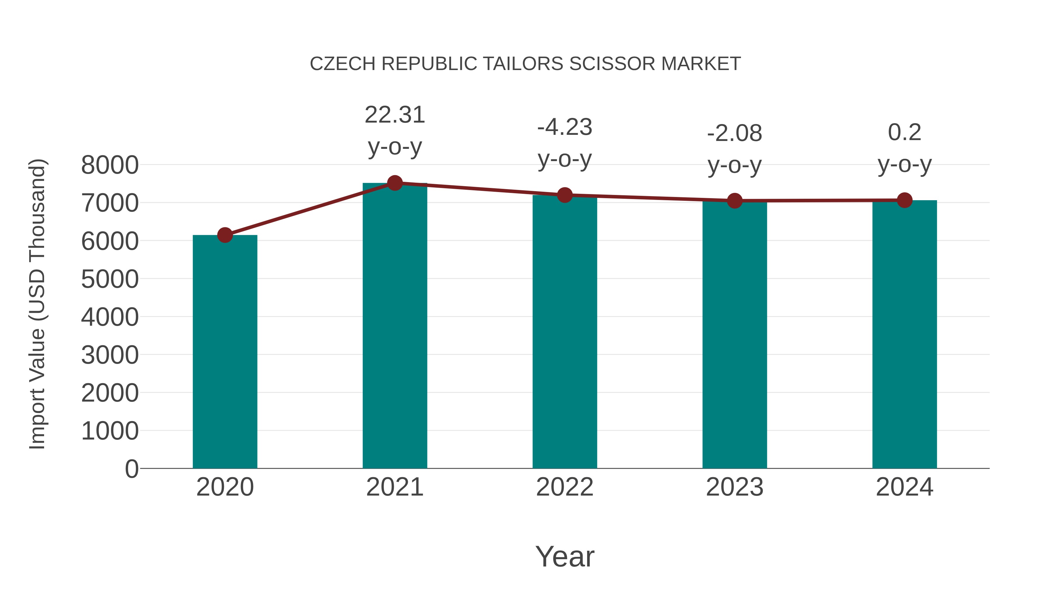  Czech Republic Tailors Scissor Market: Import Trend Analysis