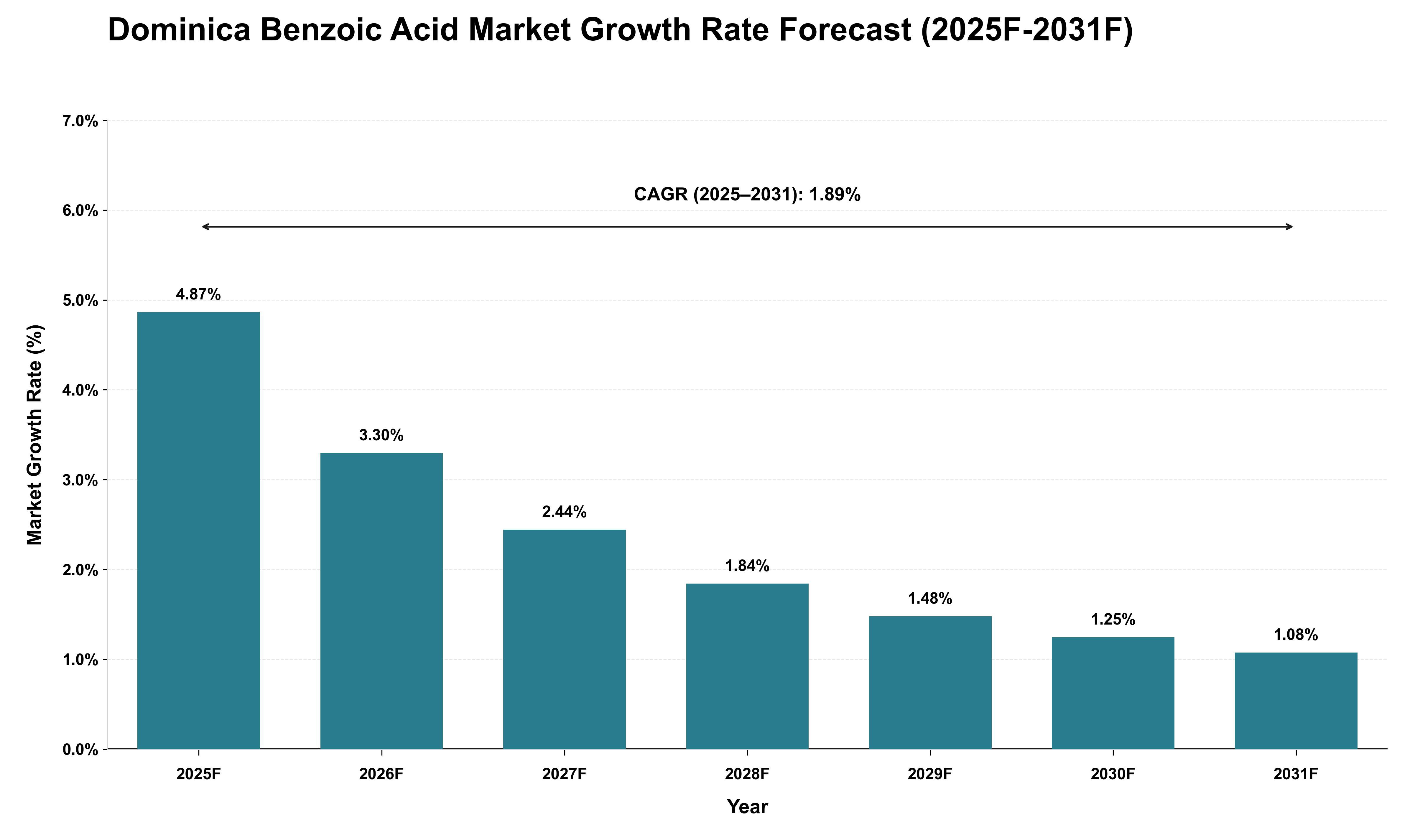 Dominica Benzoic Acid Market Growth Rate Analysis (2025 - 2031)