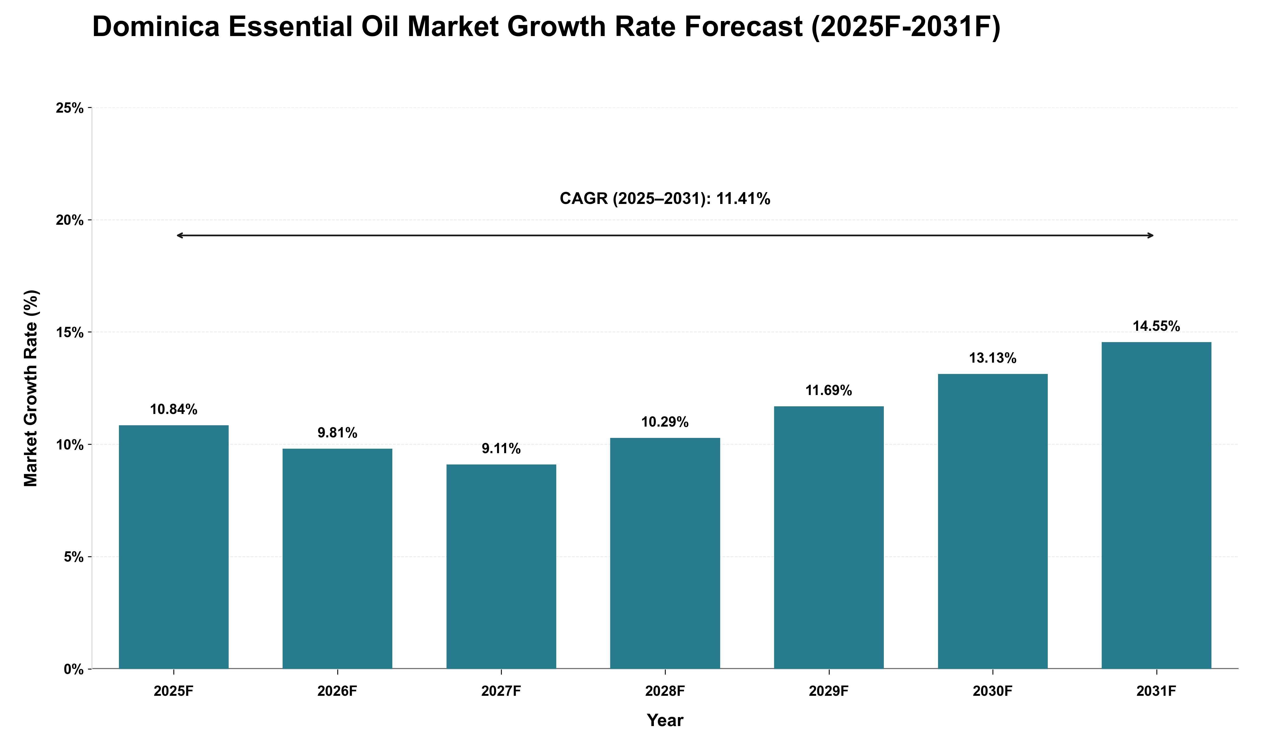Dominica Essential Oil Market Growth Rate Analysis (2025 - 2031)