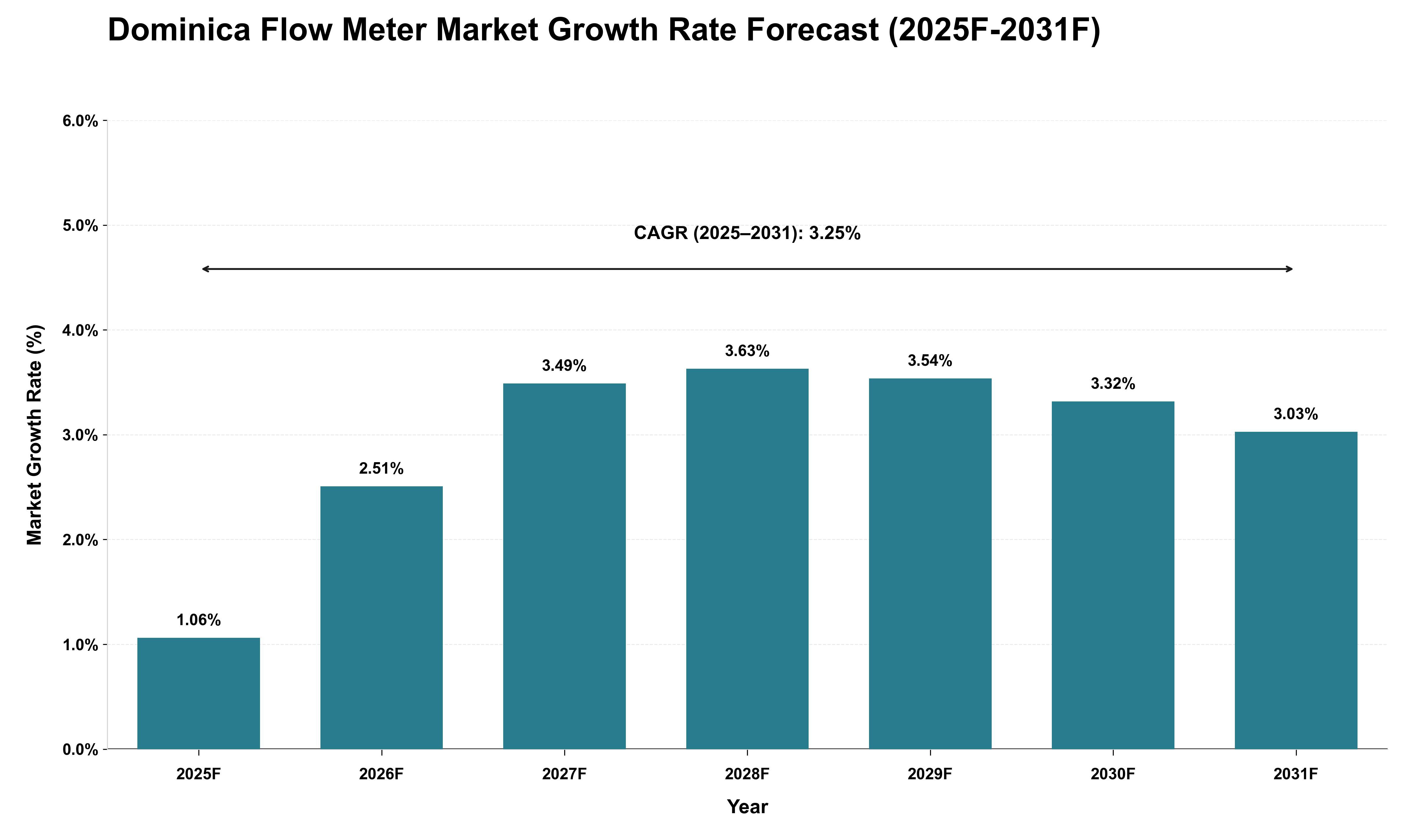 Dominica Flow Meter Market Growth Rate Analysis (2025 - 2031)