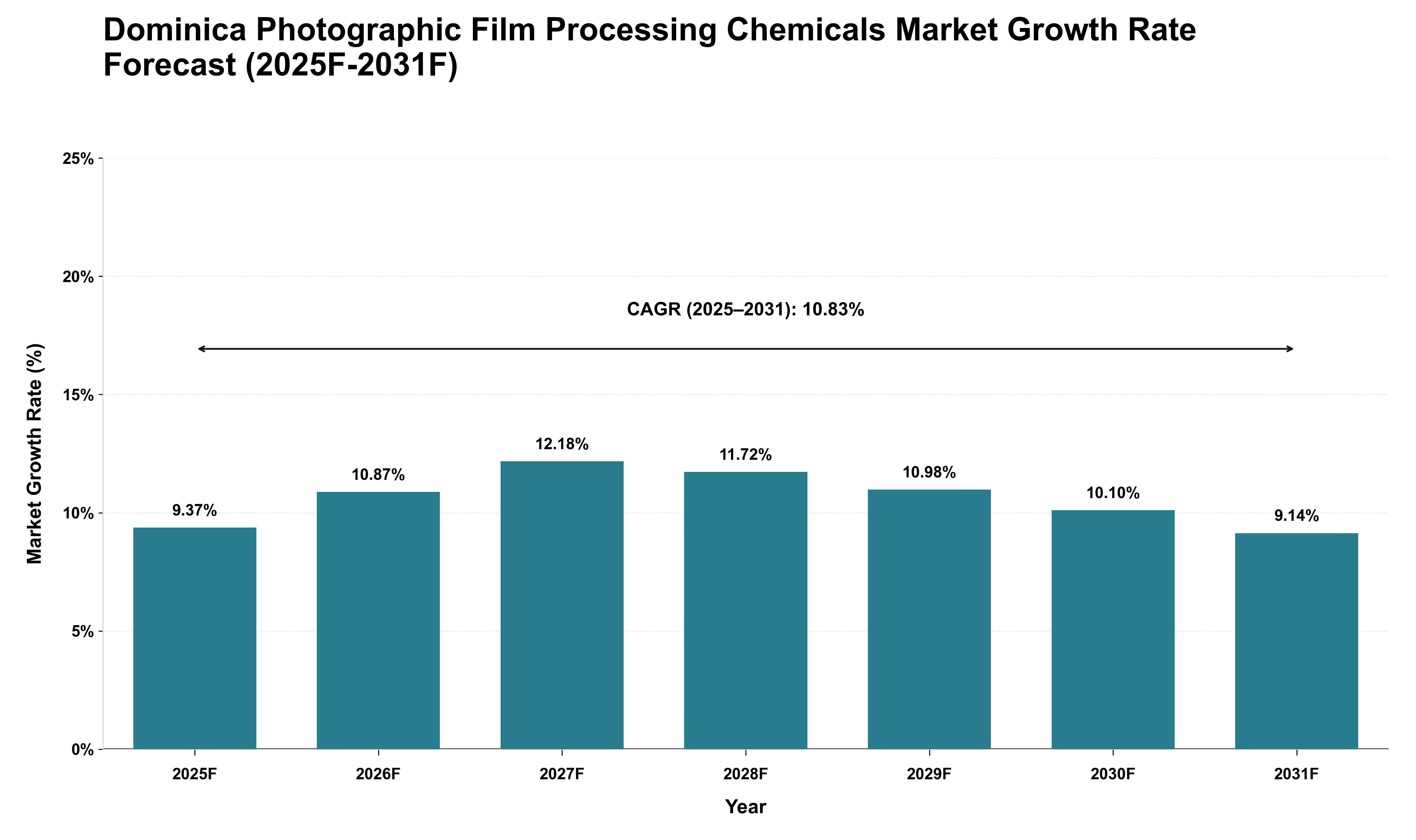 Dominica Photographic Film Processing Chemicals Market Growth Rate Analysis (2025 - 2031)