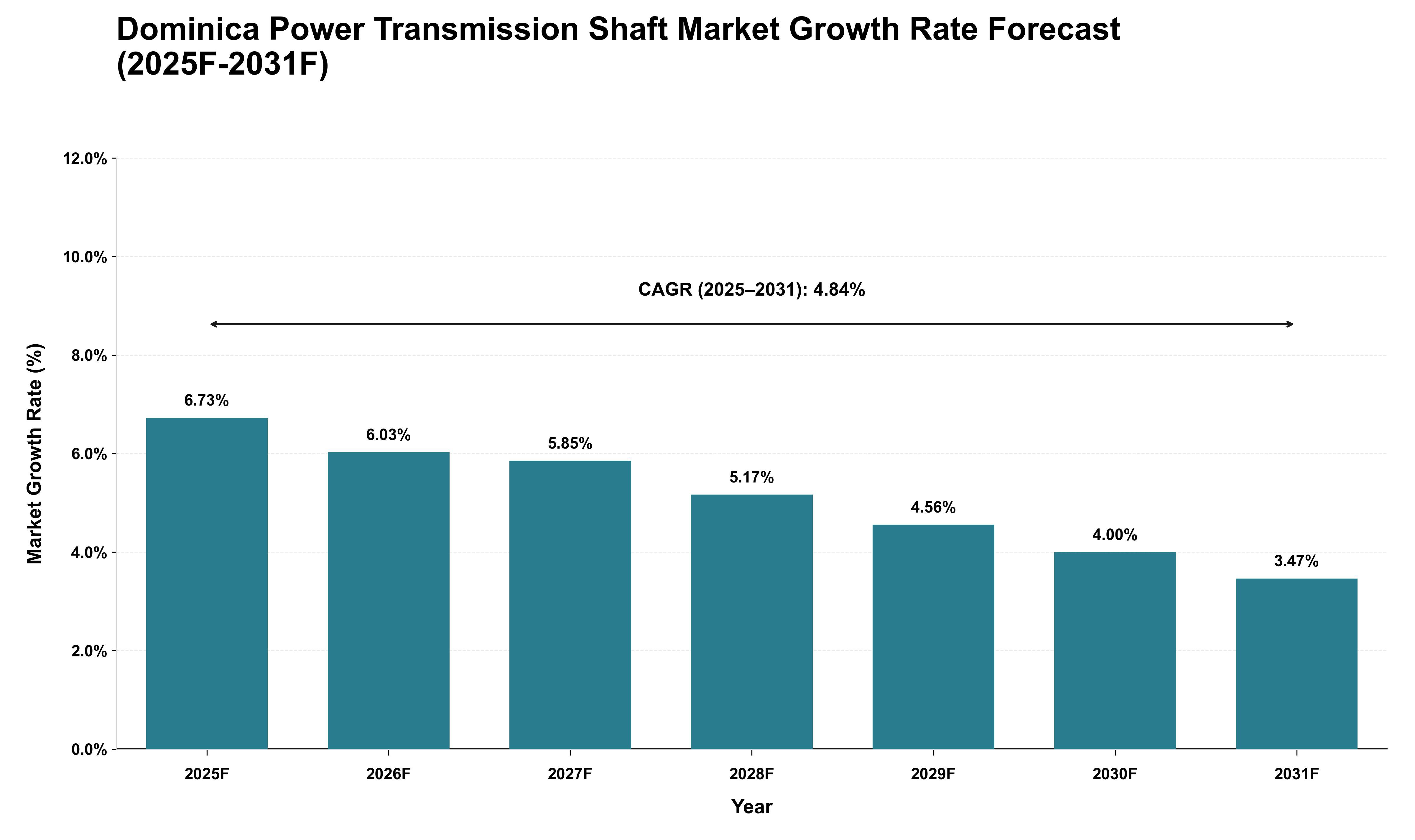 Dominica Power Transmission Shaft Market Growth Rate Analysis (2025 - 2031)
