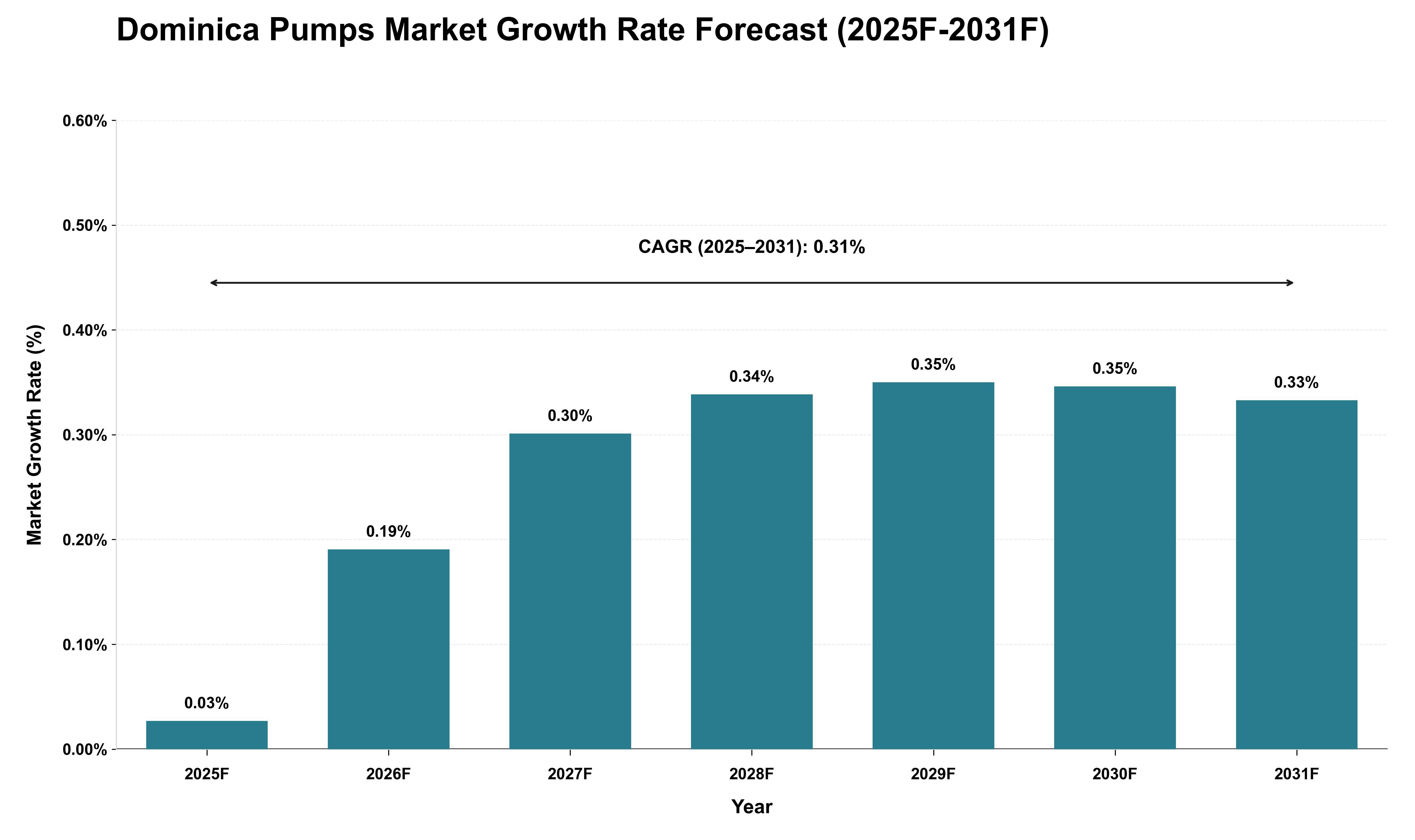 Dominica Pumps Market Growth Rate Analysis (2025 - 2031)