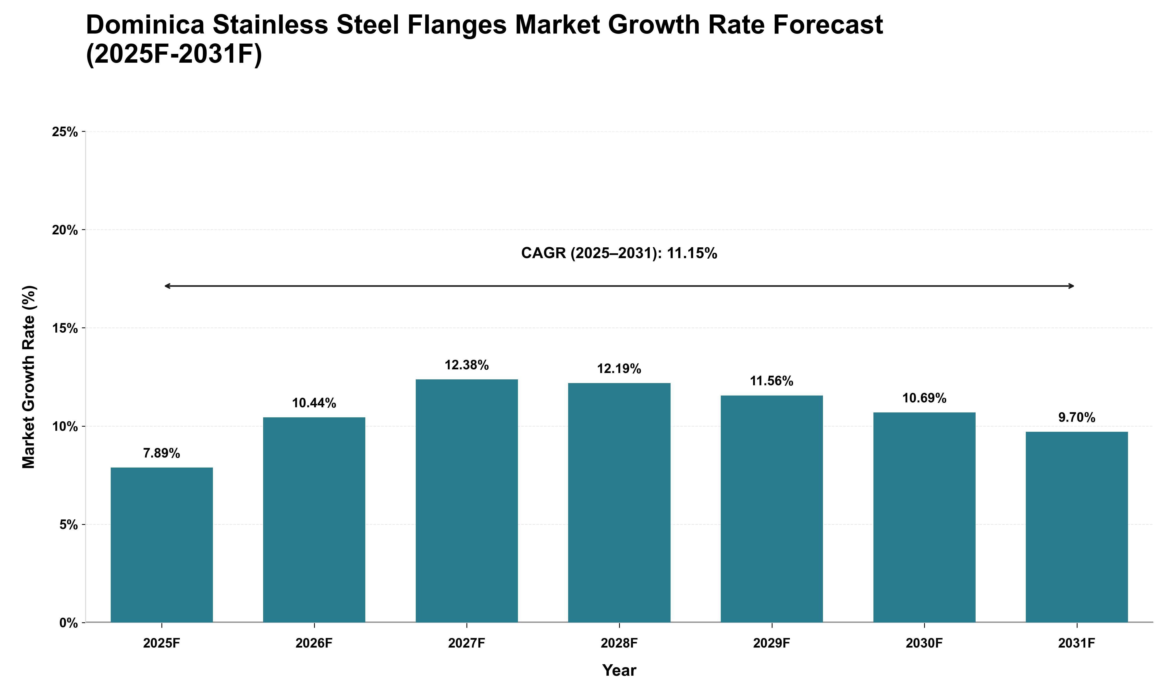 Dominica Stainless Steel Flanges Market Growth Rate Analysis (2025 - 2031)