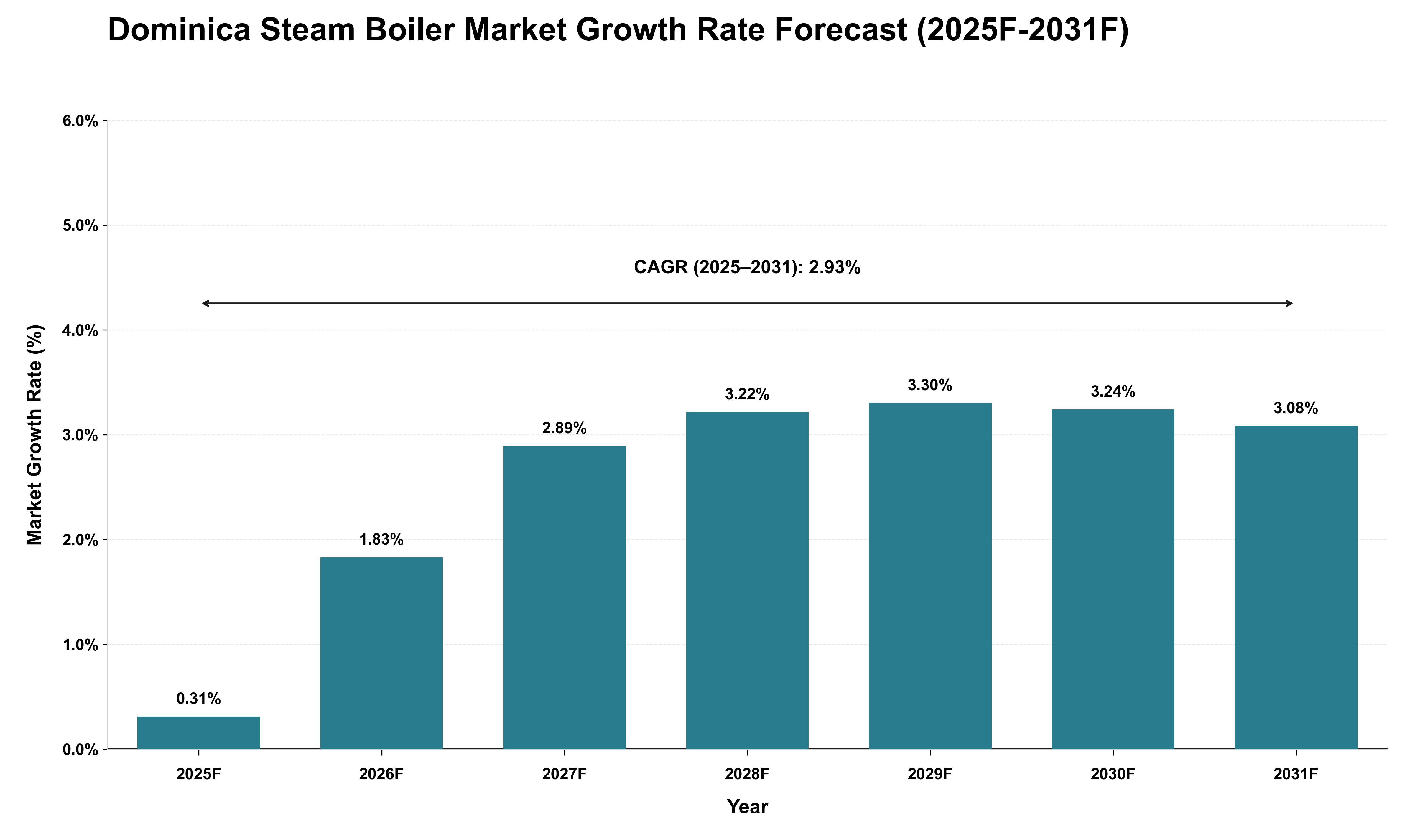 Dominica Steam Boiler Market Growth Rate Analysis (2025 - 2031)