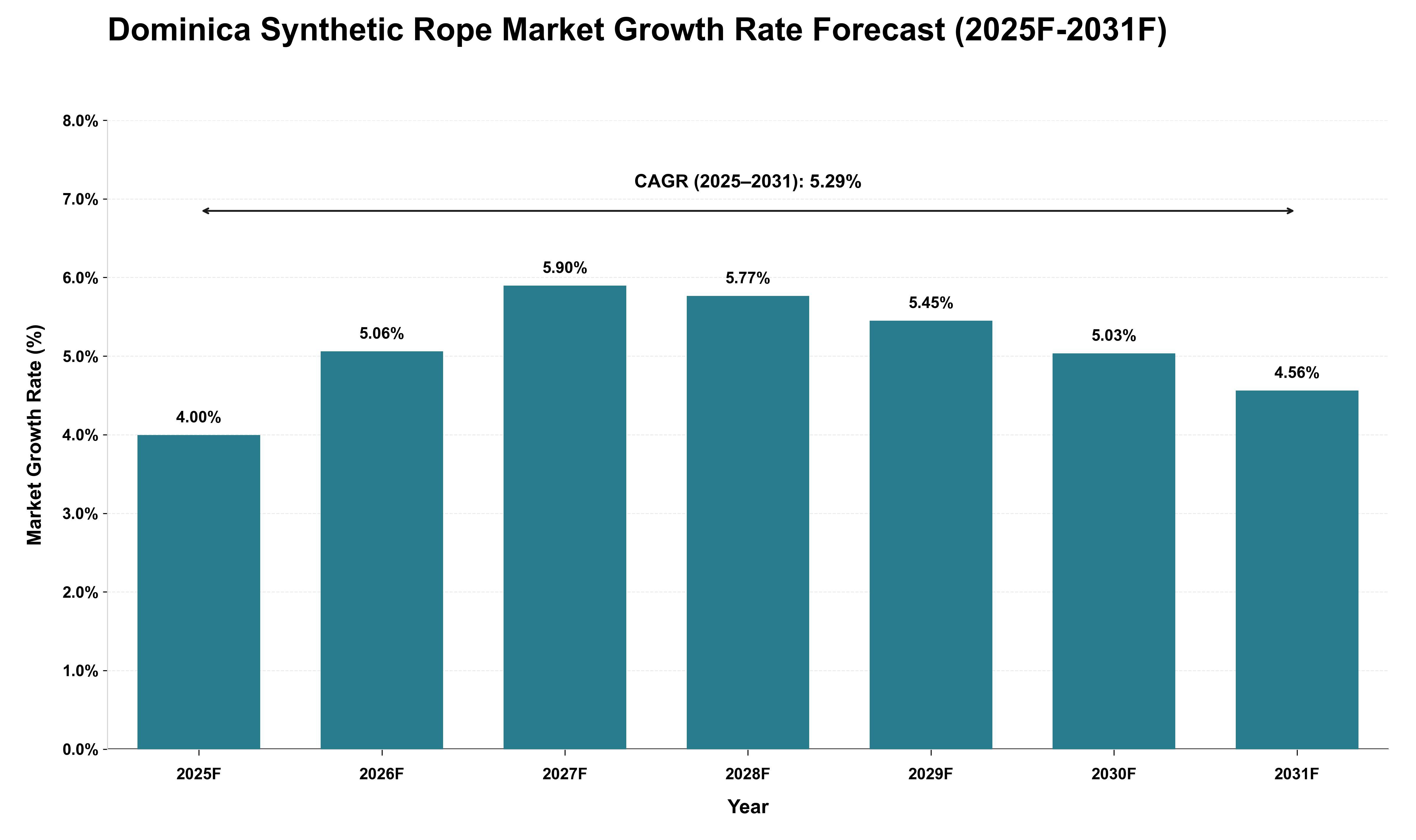 Dominica Synthetic Rope Market Growth Rate Analysis (2025 - 2031)