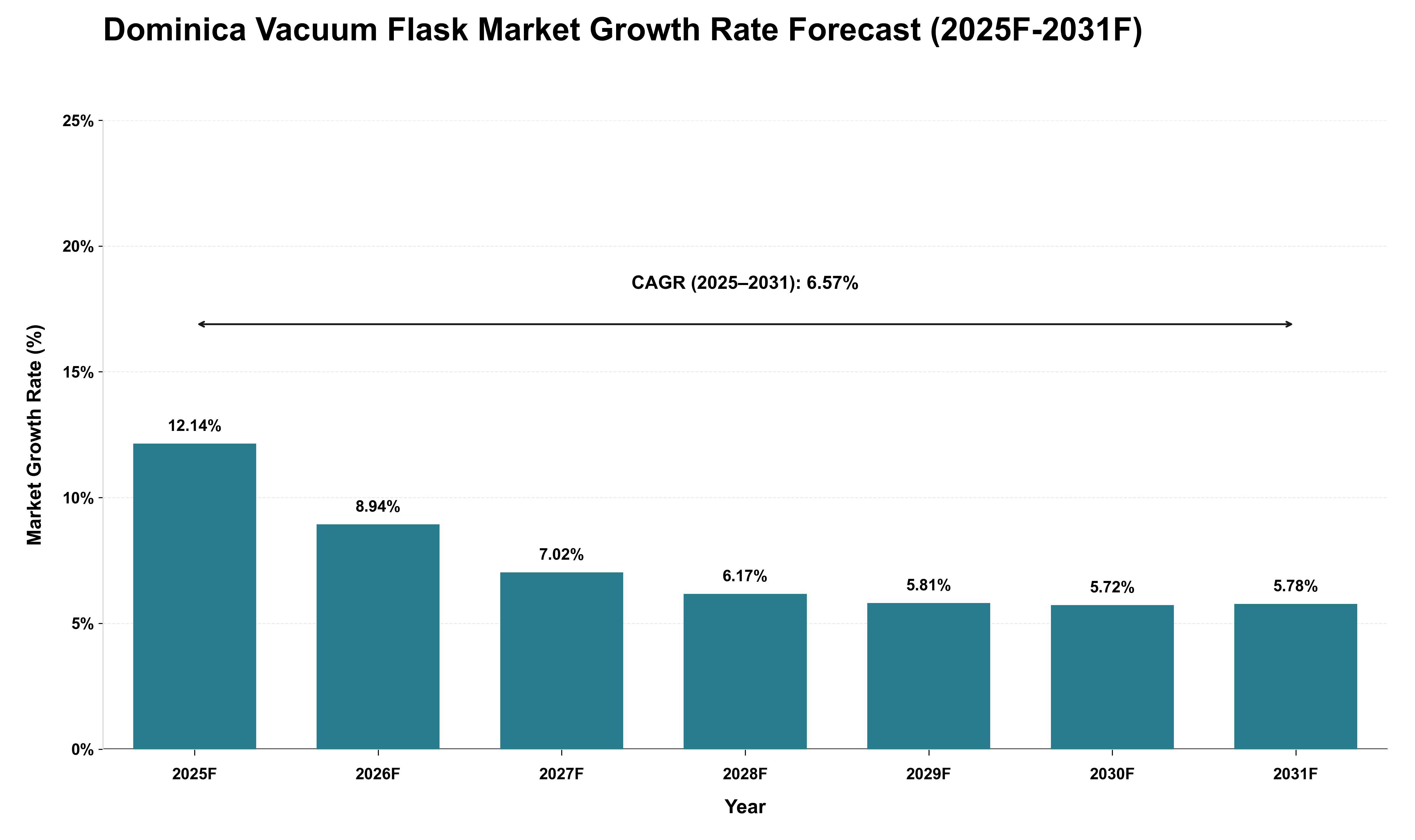 Dominica Vacuum Flask Market Growth Rate Analysis (2025 - 2031)