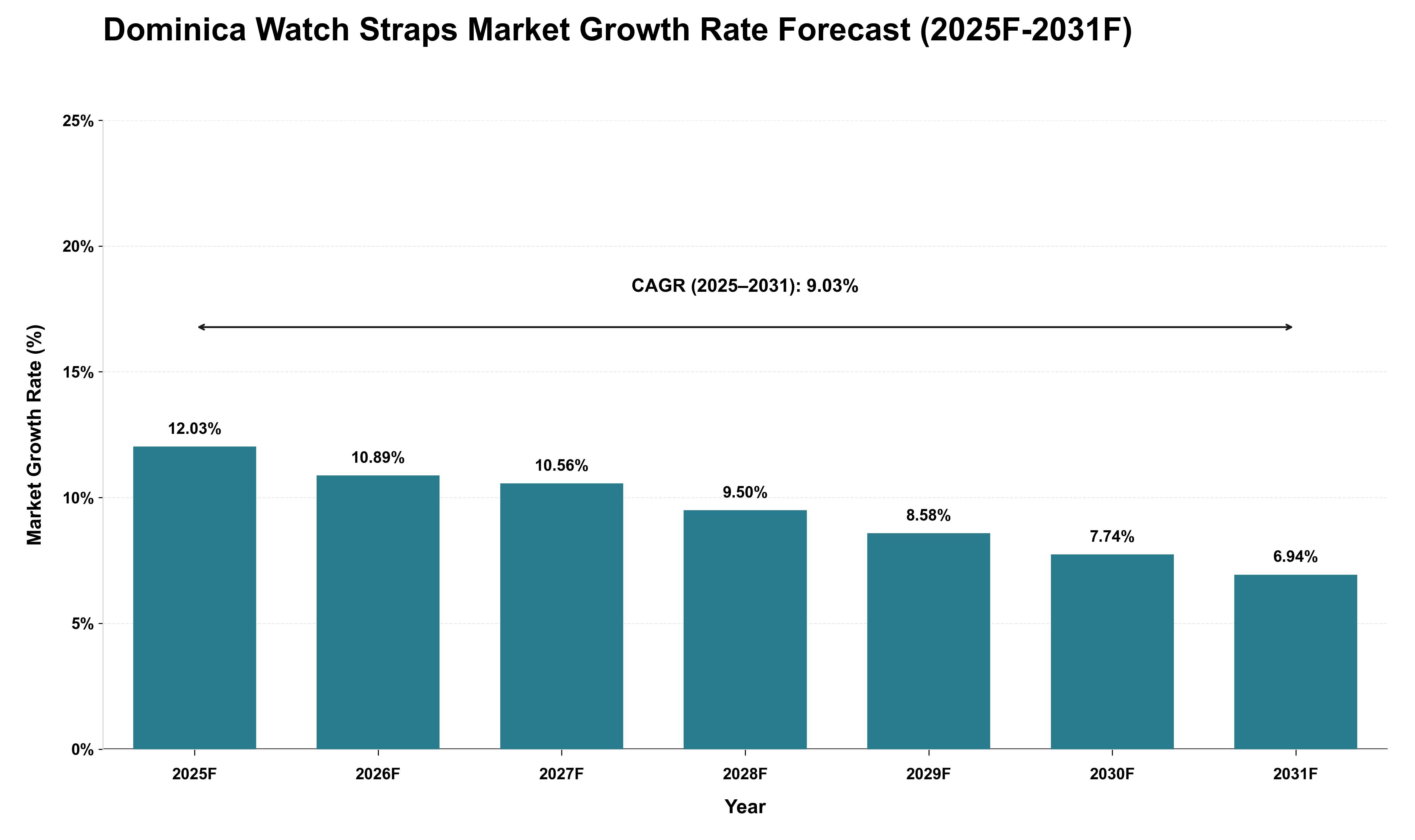 Dominica Watch Straps Market Growth Rate Analysis (2025 - 2031)