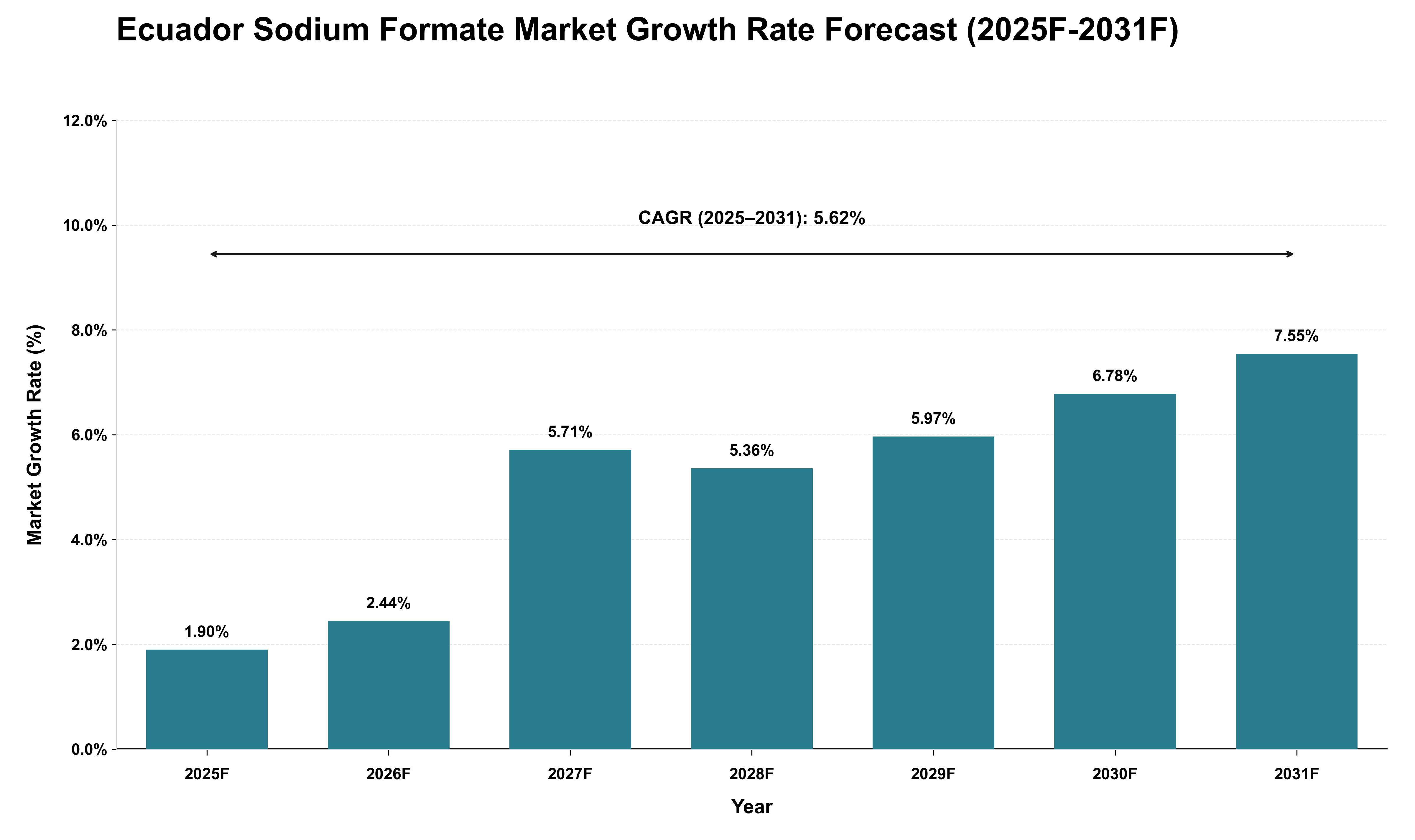 Ecuador Sodium Formate Market Growth Rate Analysis (2025 - 2031)