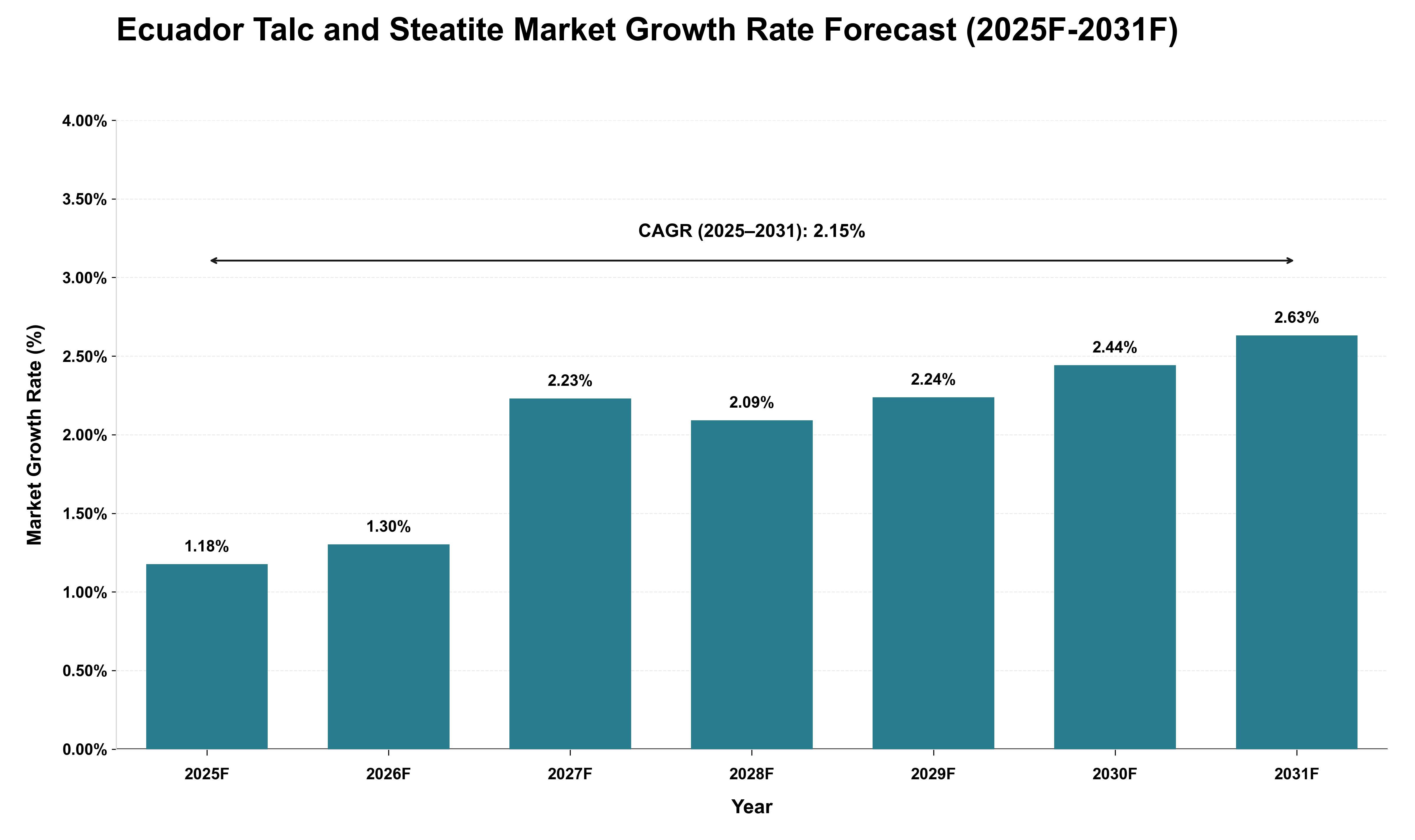 Ecuador Talc and Steatite Market Growth Rate Analysis (2025 - 2031)