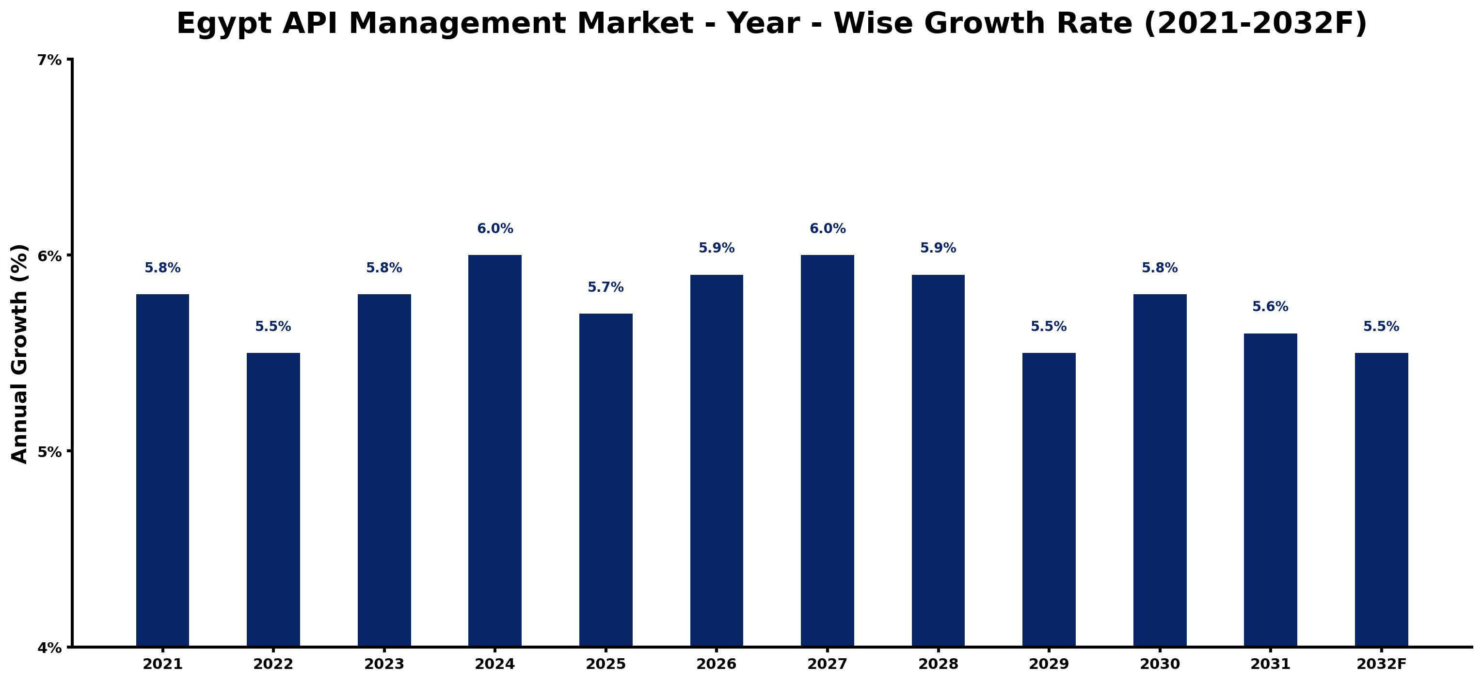 Egypt API Management Market Year-wise Growth Rate and Key Drivers