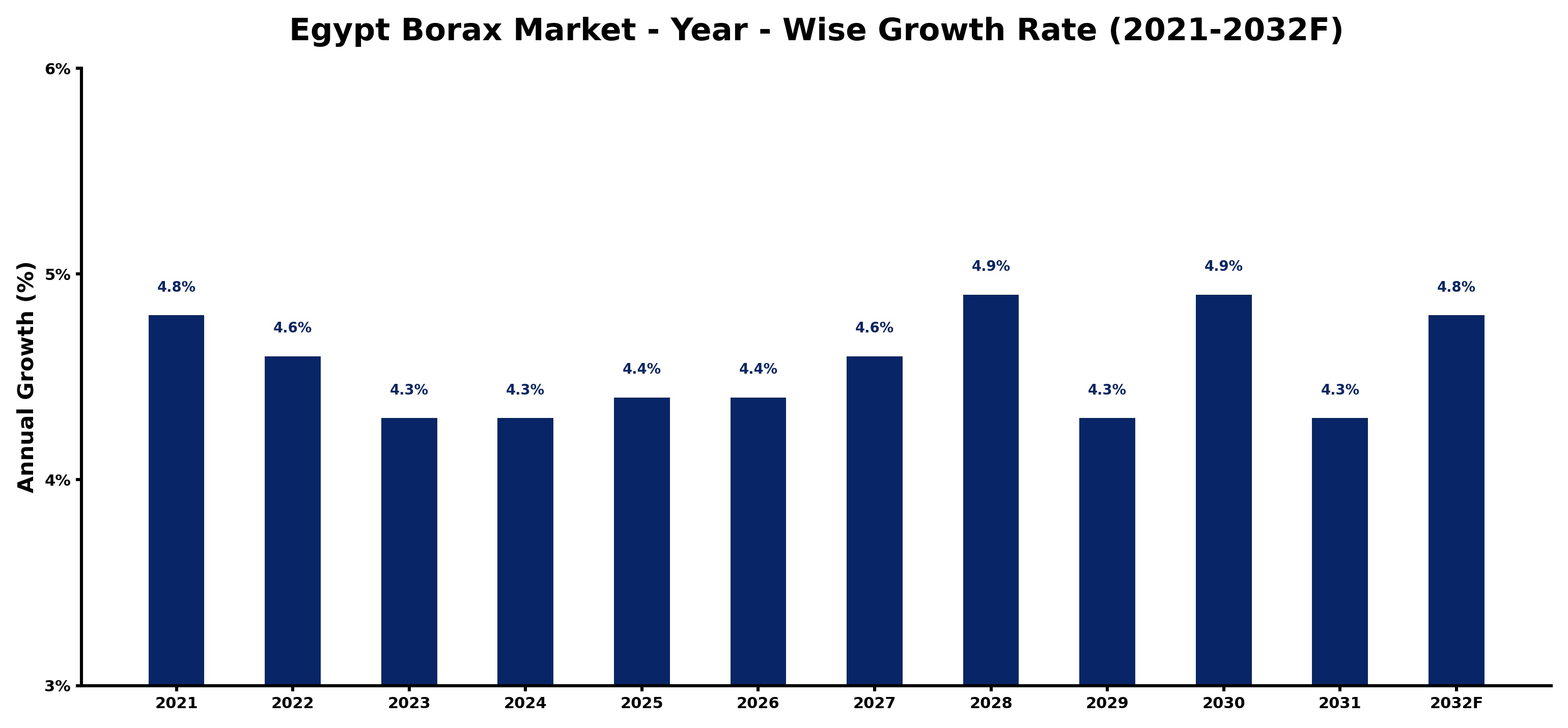 Egypt Borax Market Year-wise Growth Rate and Key Drivers