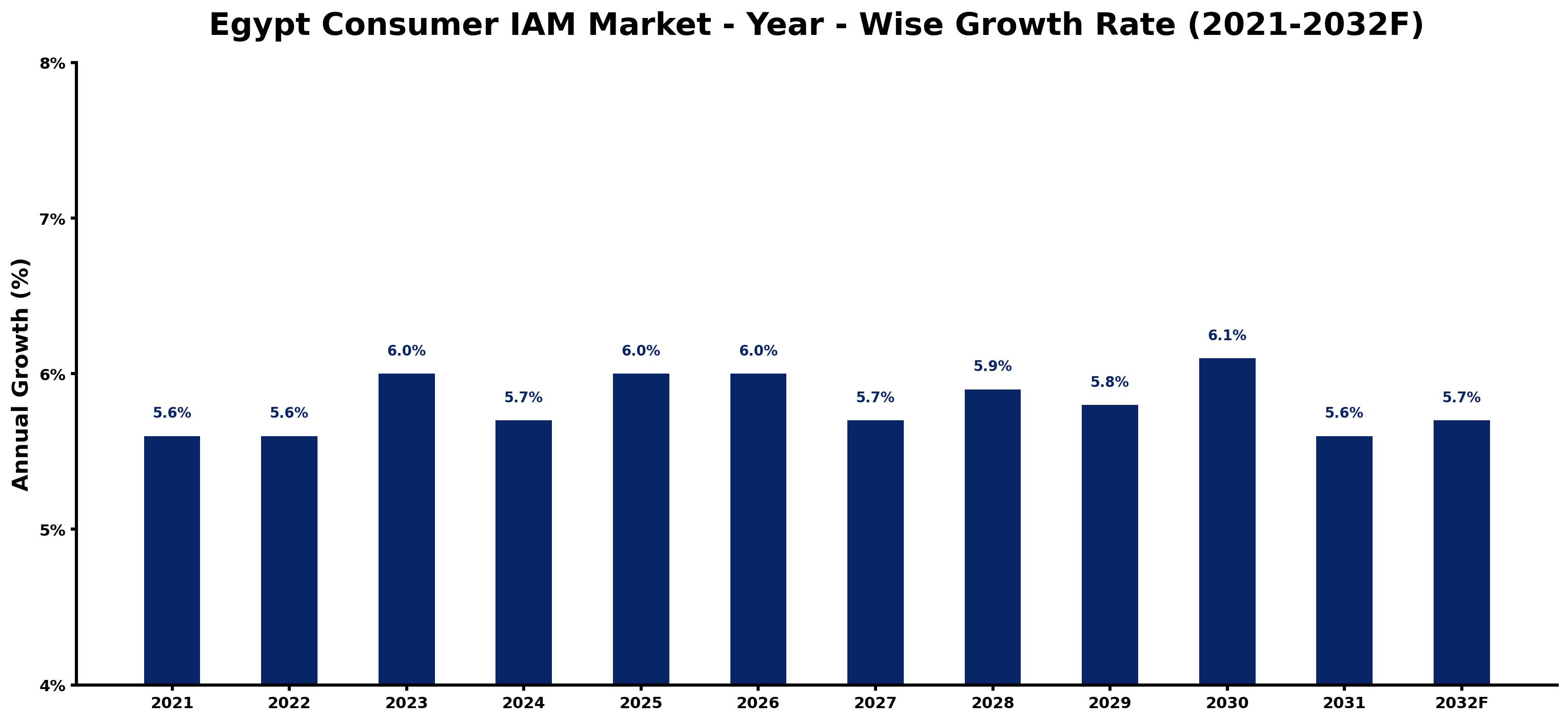 Egypt Consumer IAM Market Year-wise Growth Rate and Key Drivers
