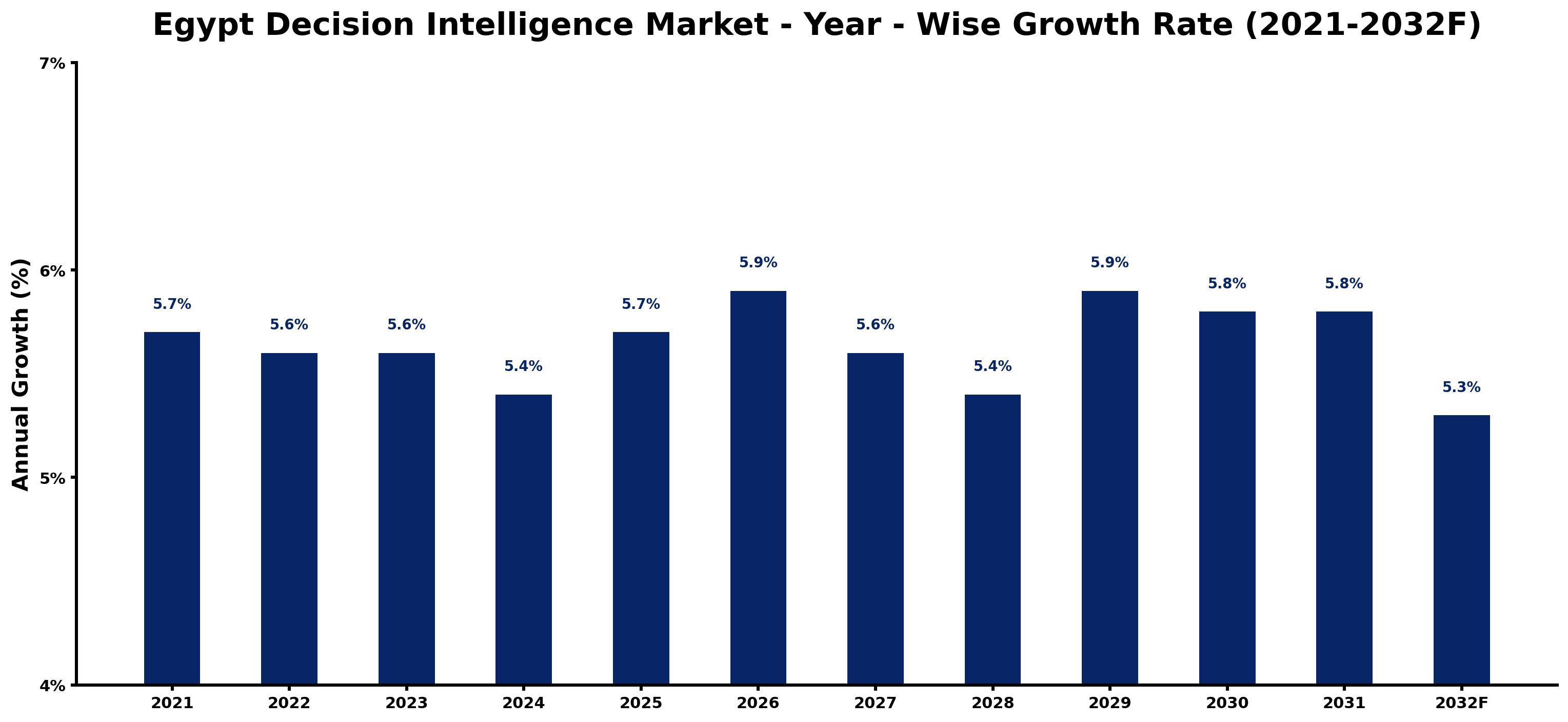 Egypt Decision Intelligence Market Year-wise Growth Rate and Key Drivers