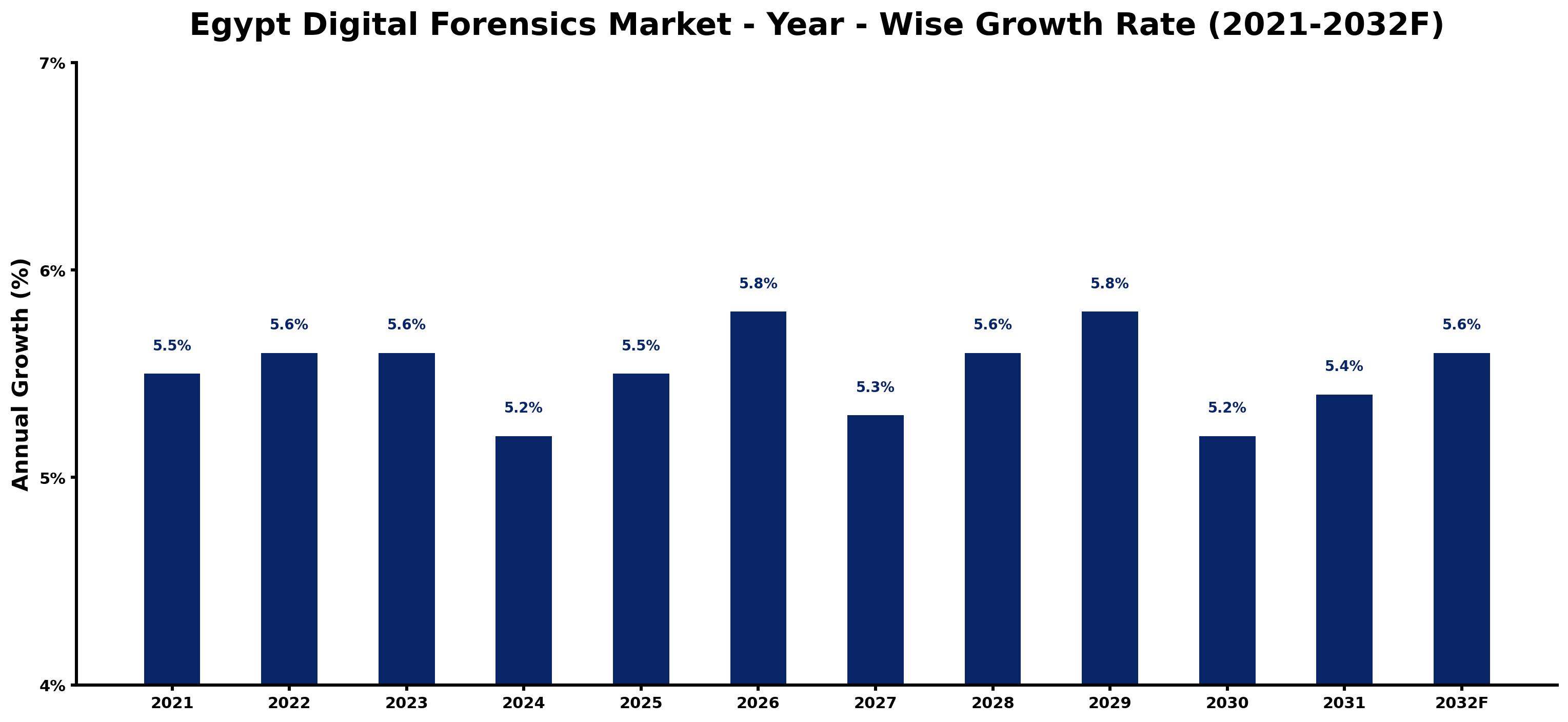 Egypt Digital Forensics Market Year-wise Growth Rate and Key Drivers