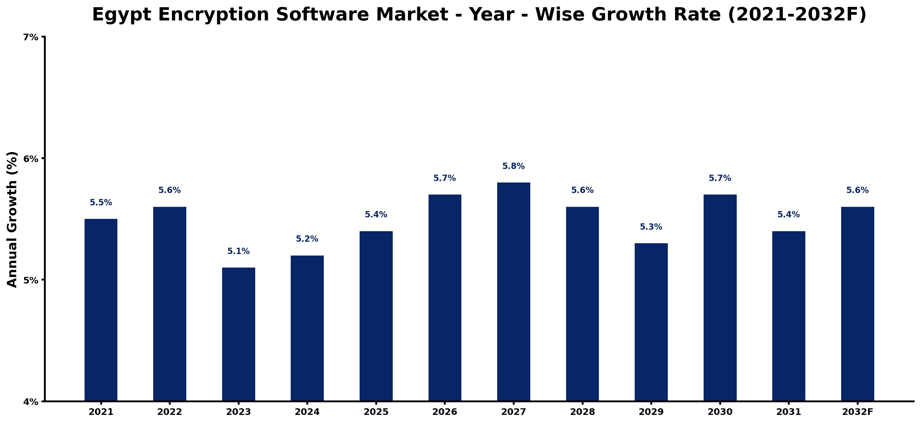 Egypt Encryption Software Market Year-wise Growth Rate and Key Drivers