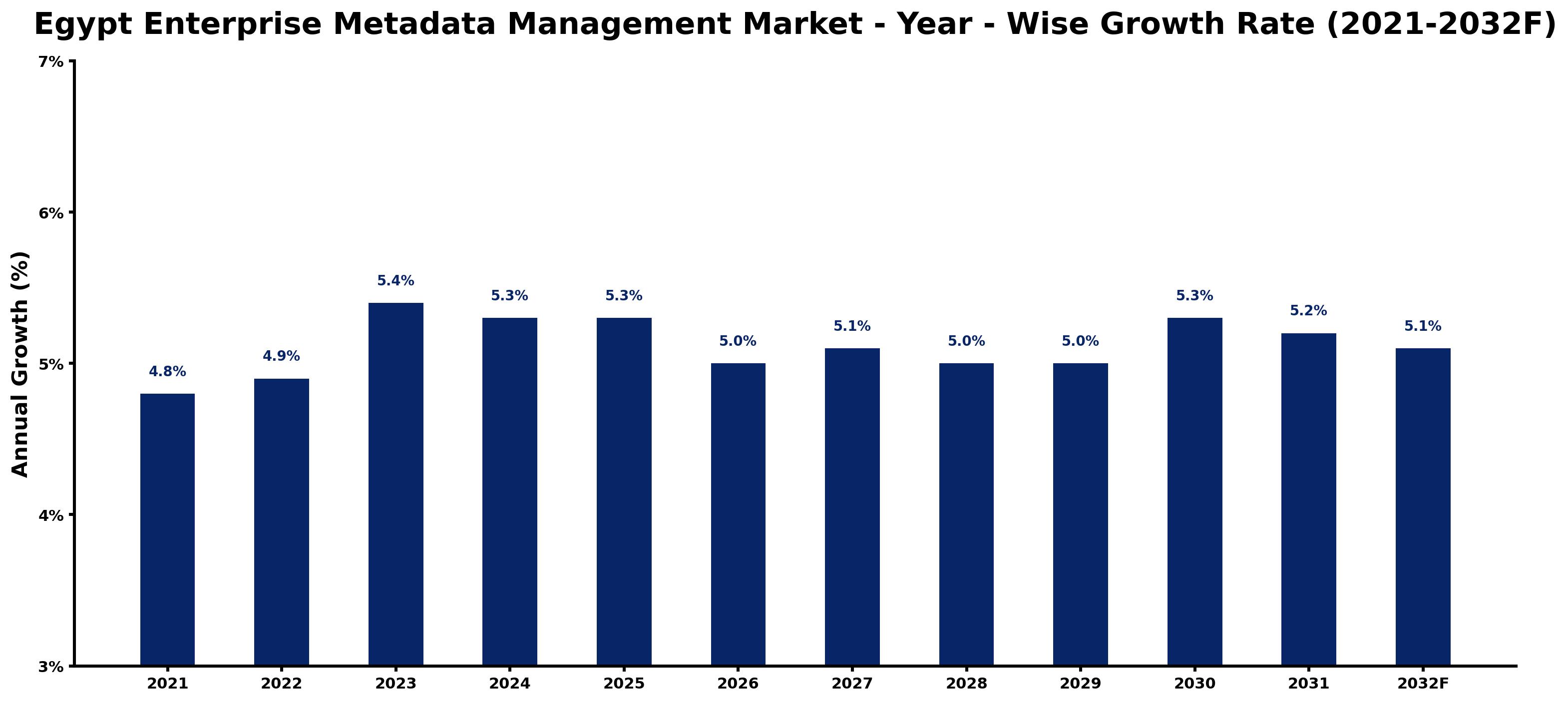 Egypt Enterprise Metadata Management Market Year-wise Growth Rate and Key Drivers