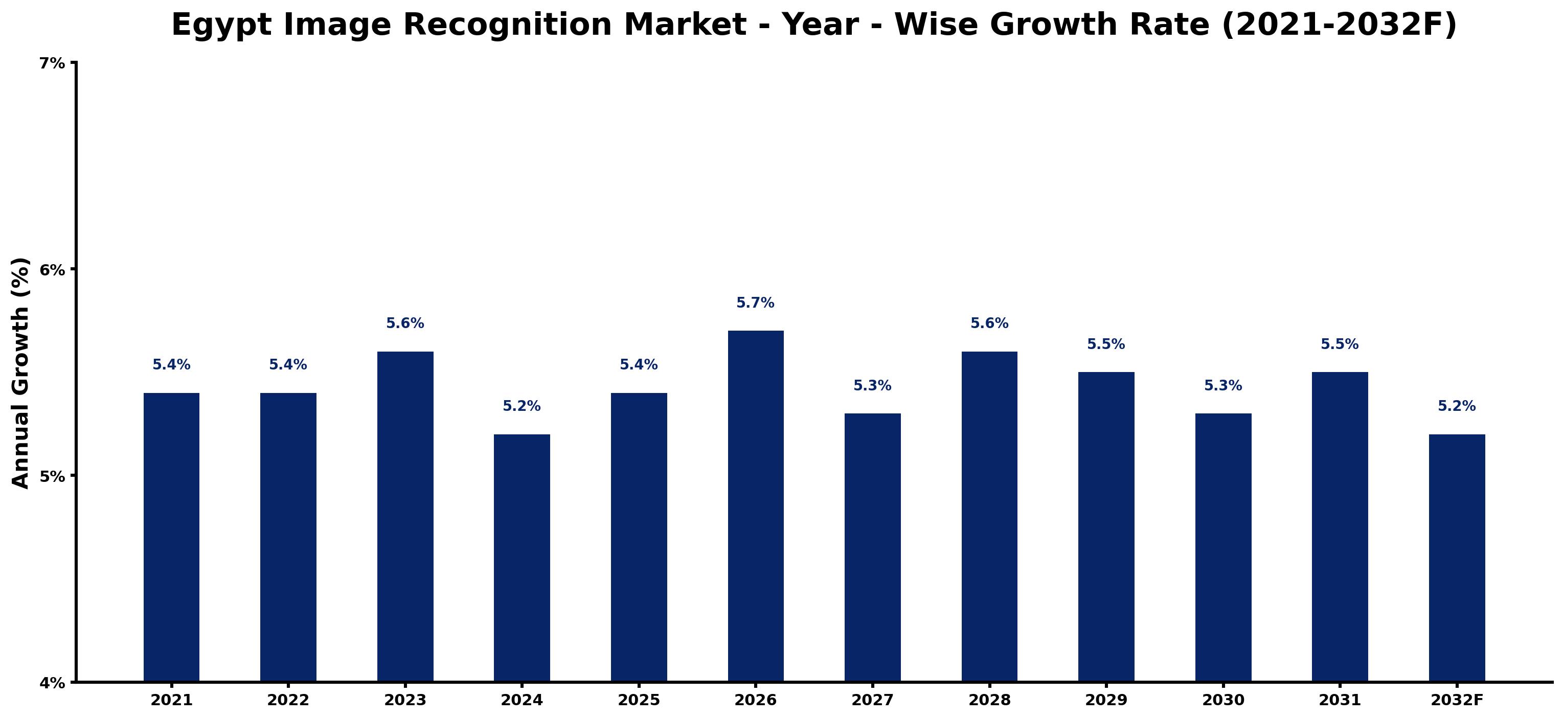 Egypt Image Recognition Market Year-wise Growth Rate and Key Drivers