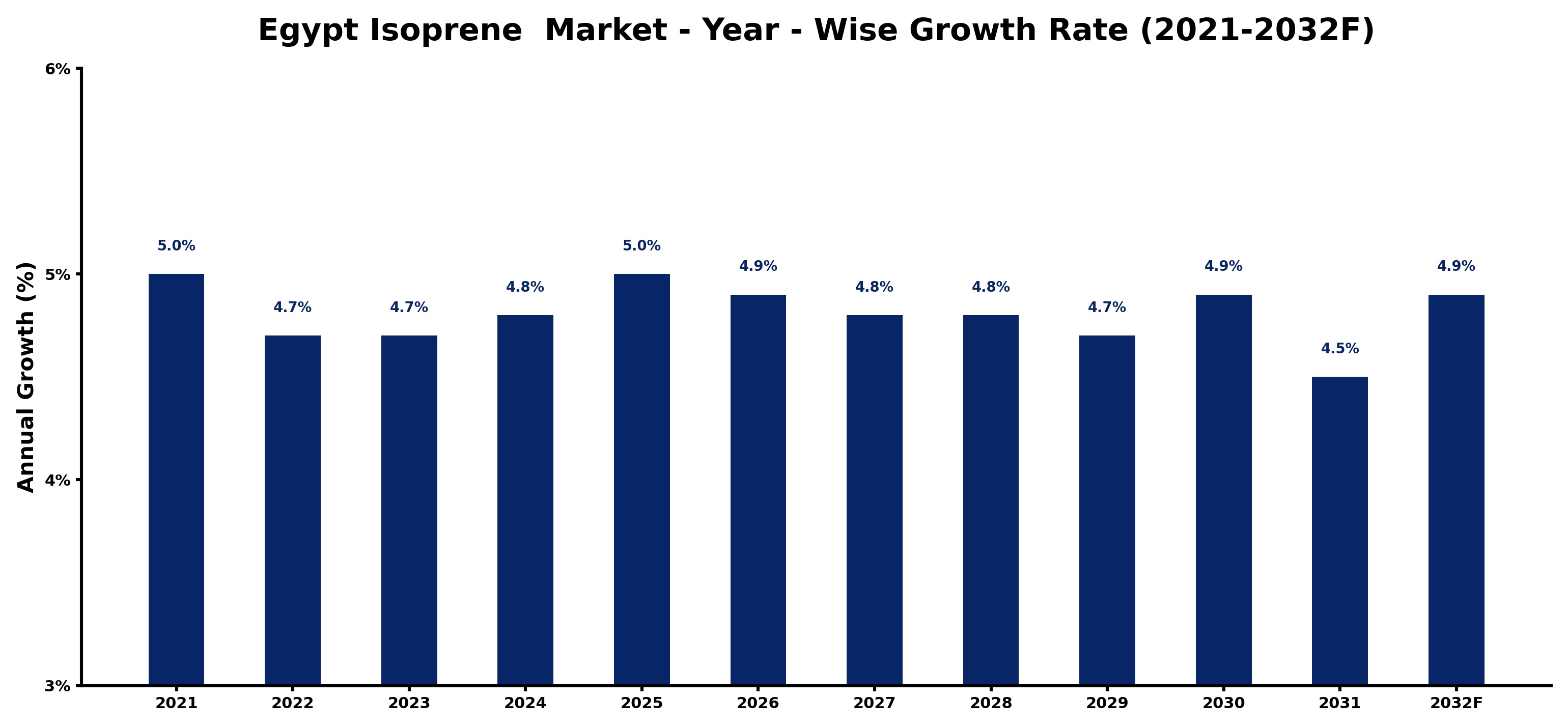 Egypt Isoprene Market Year-wise Growth Rate and Key Drivers