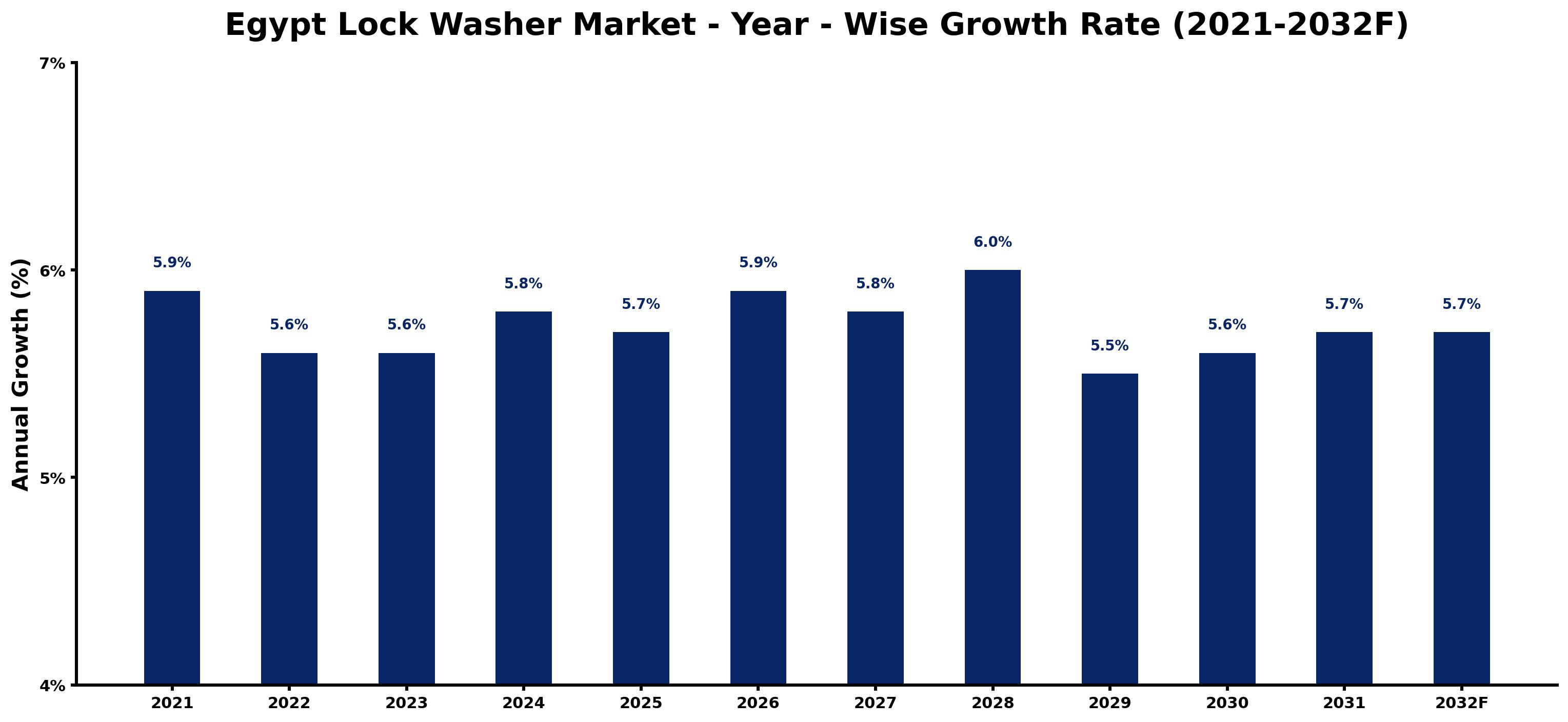 Egypt Lock Washer Market Year-wise Growth Rate and Key Drivers
