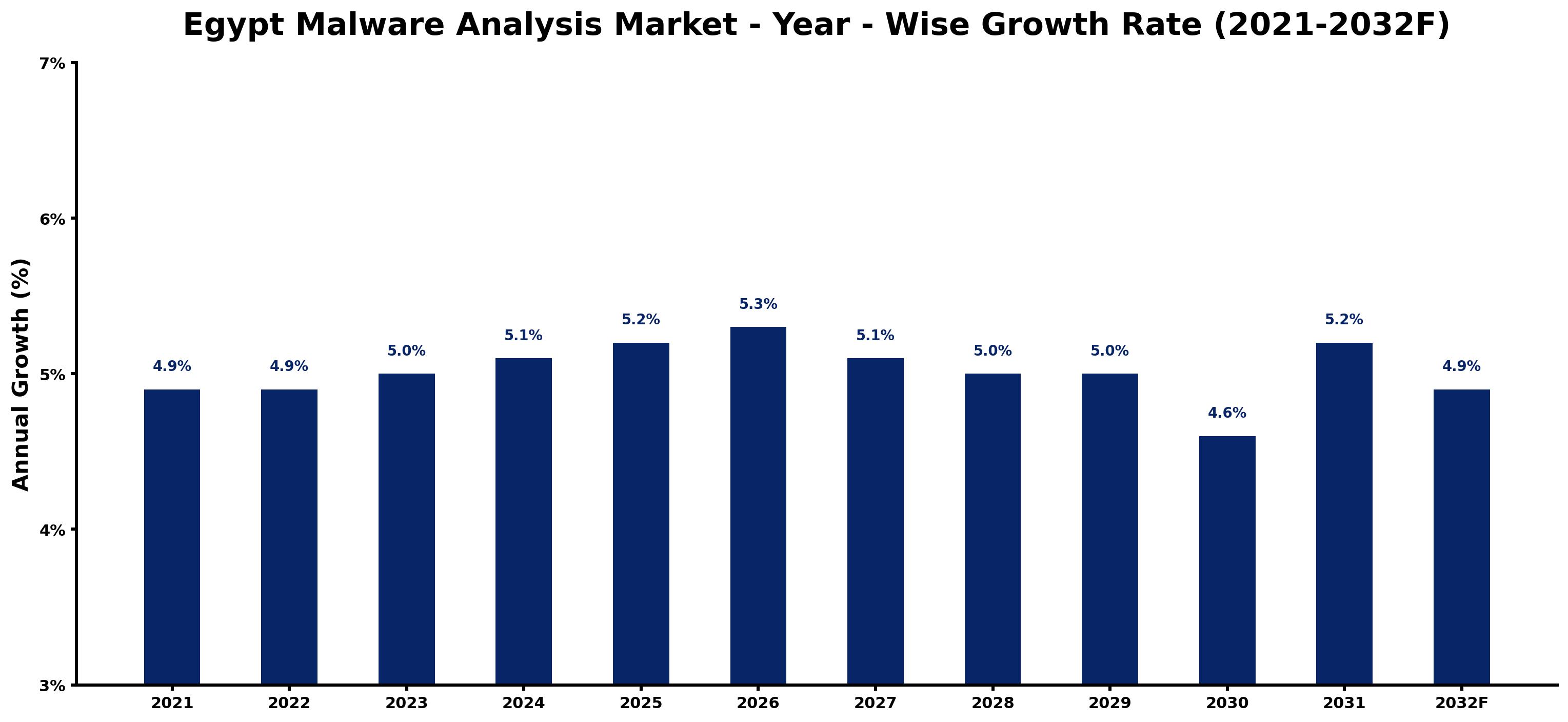 Egypt Malware Analysis Market Year-wise Growth Rate and Key Drivers