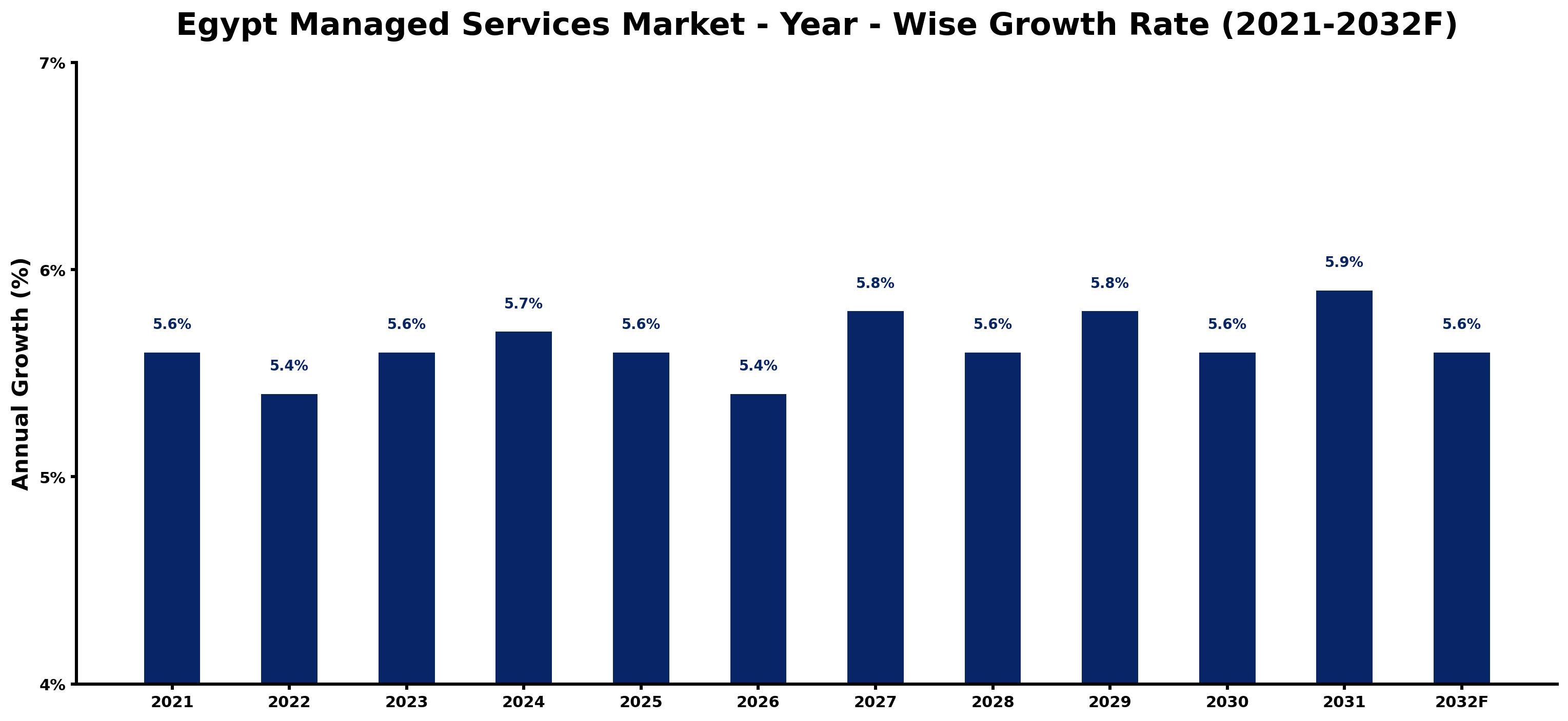 Egypt Managed Services Market Year-wise Growth Rate and Key Drivers