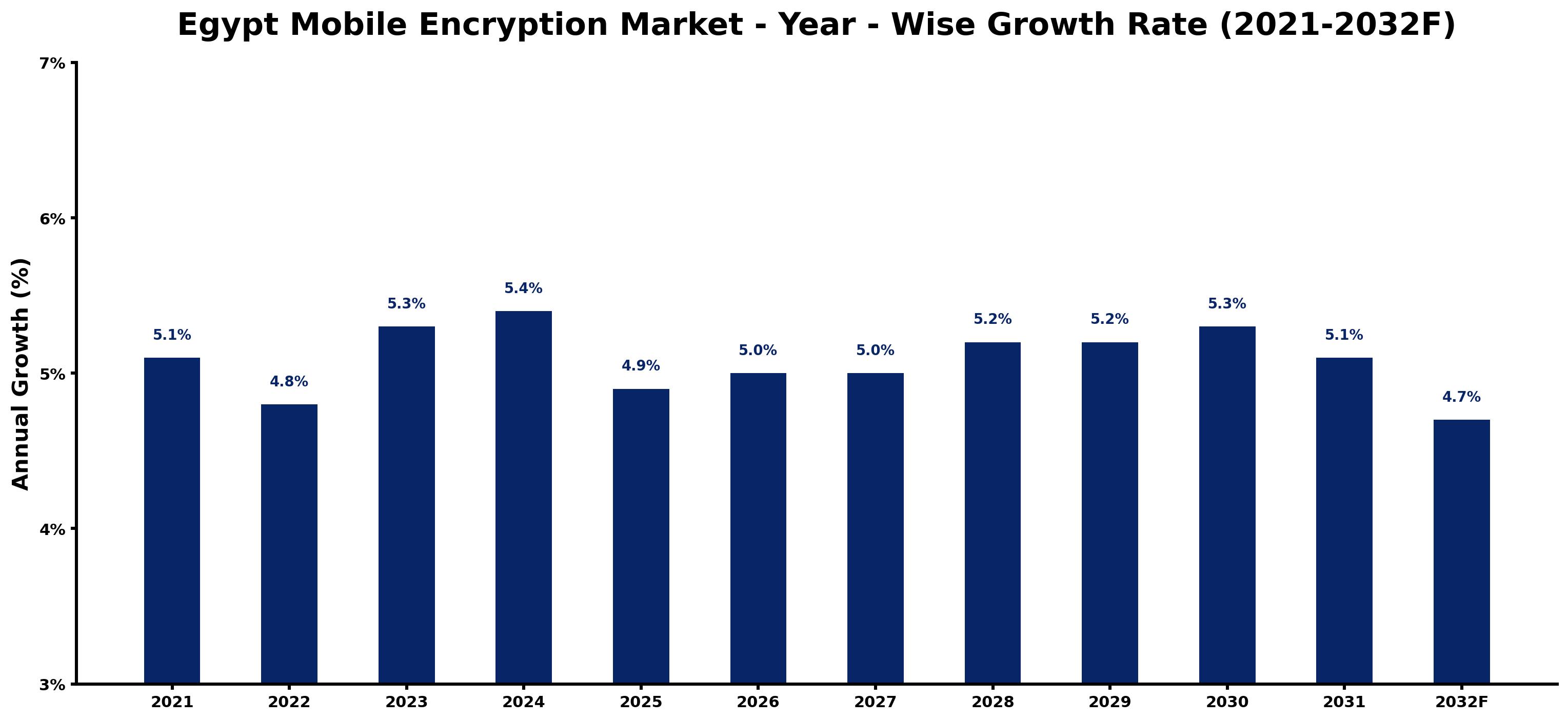 Egypt Mobile Encryption Market Year-wise Growth Rate and Key Drivers