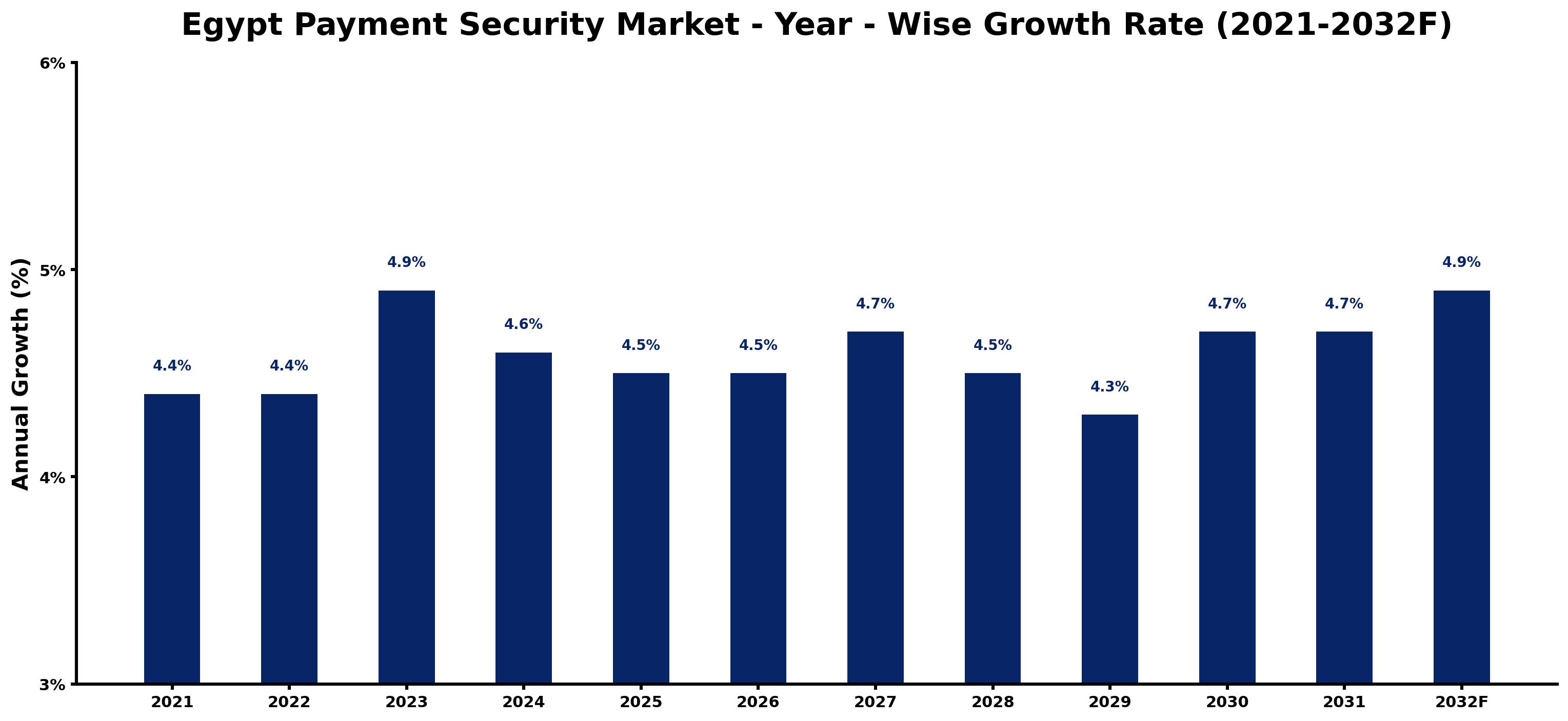 Egypt Payment Security Market Year-wise Growth Rate and Key Drivers