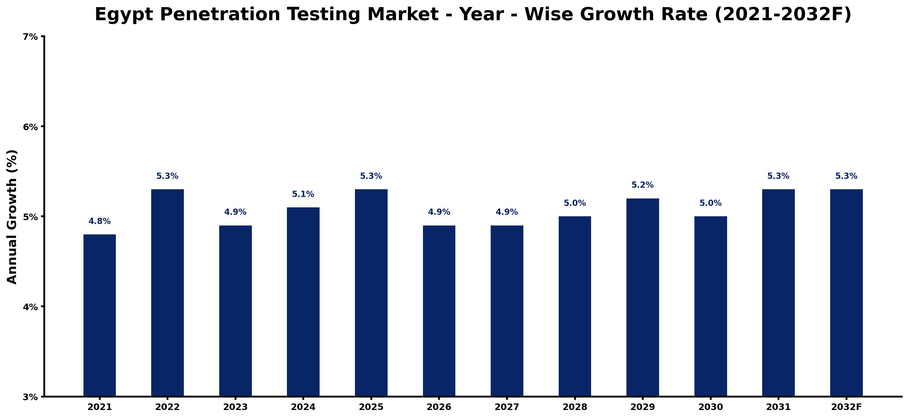 Egypt Penetration Testing Market Year-wise Growth Rate and Key Drivers