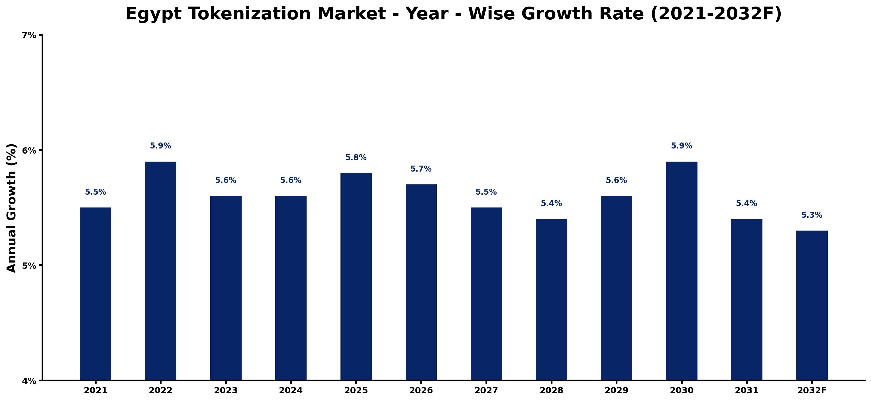 Egypt Tokenization Market Year-wise Growth Rate and Key Drivers
