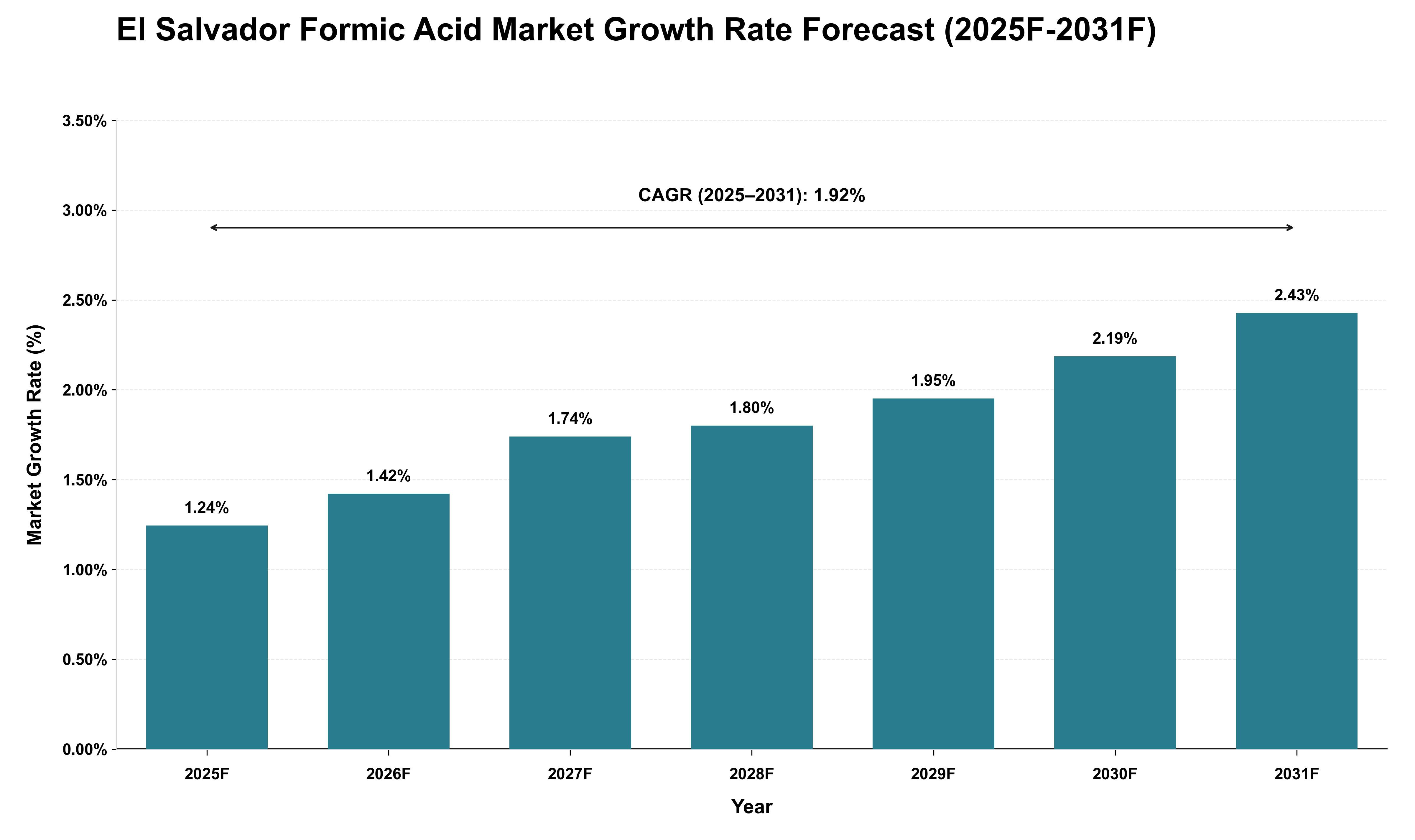 El Salvador Formic Acid Market Growth Rate Analysis (2025 - 2031)